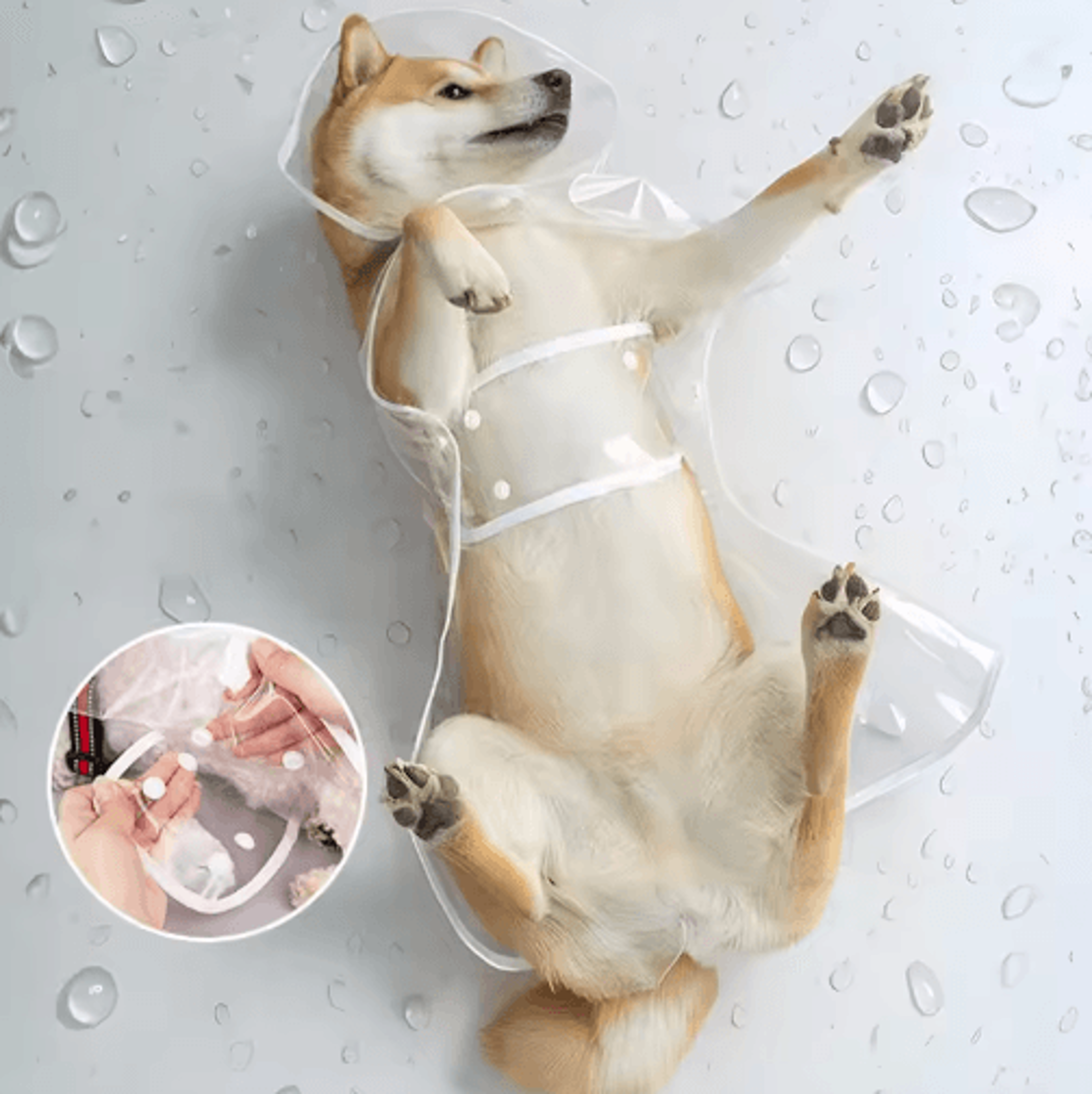 Transparent Waterproof Dog Raincoat For Small  Large Dogs XS8XL 8