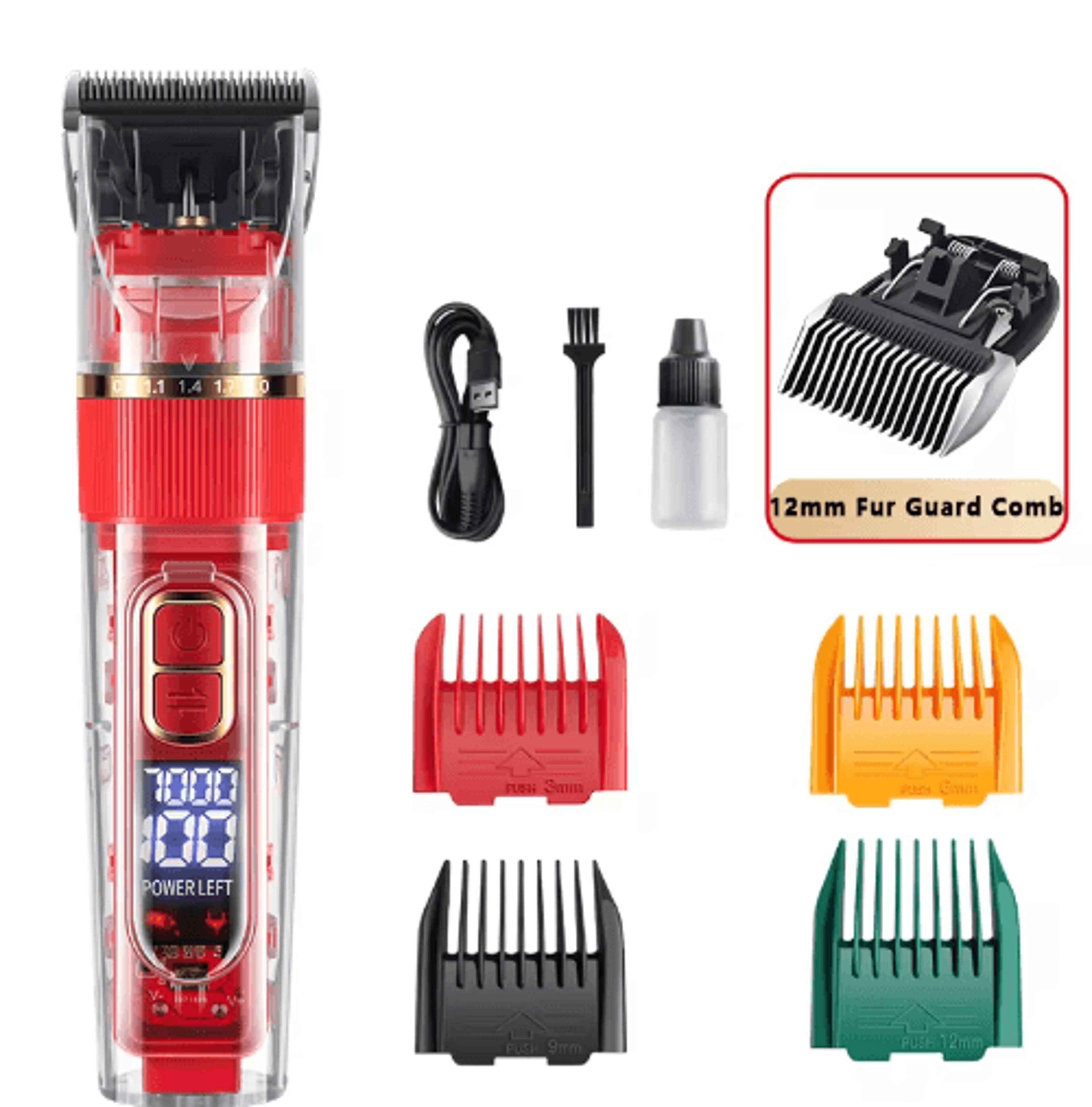 Professional Rechargeable Dog Clipper Pet Grooming Trimmer For Dogs  Cats 6
