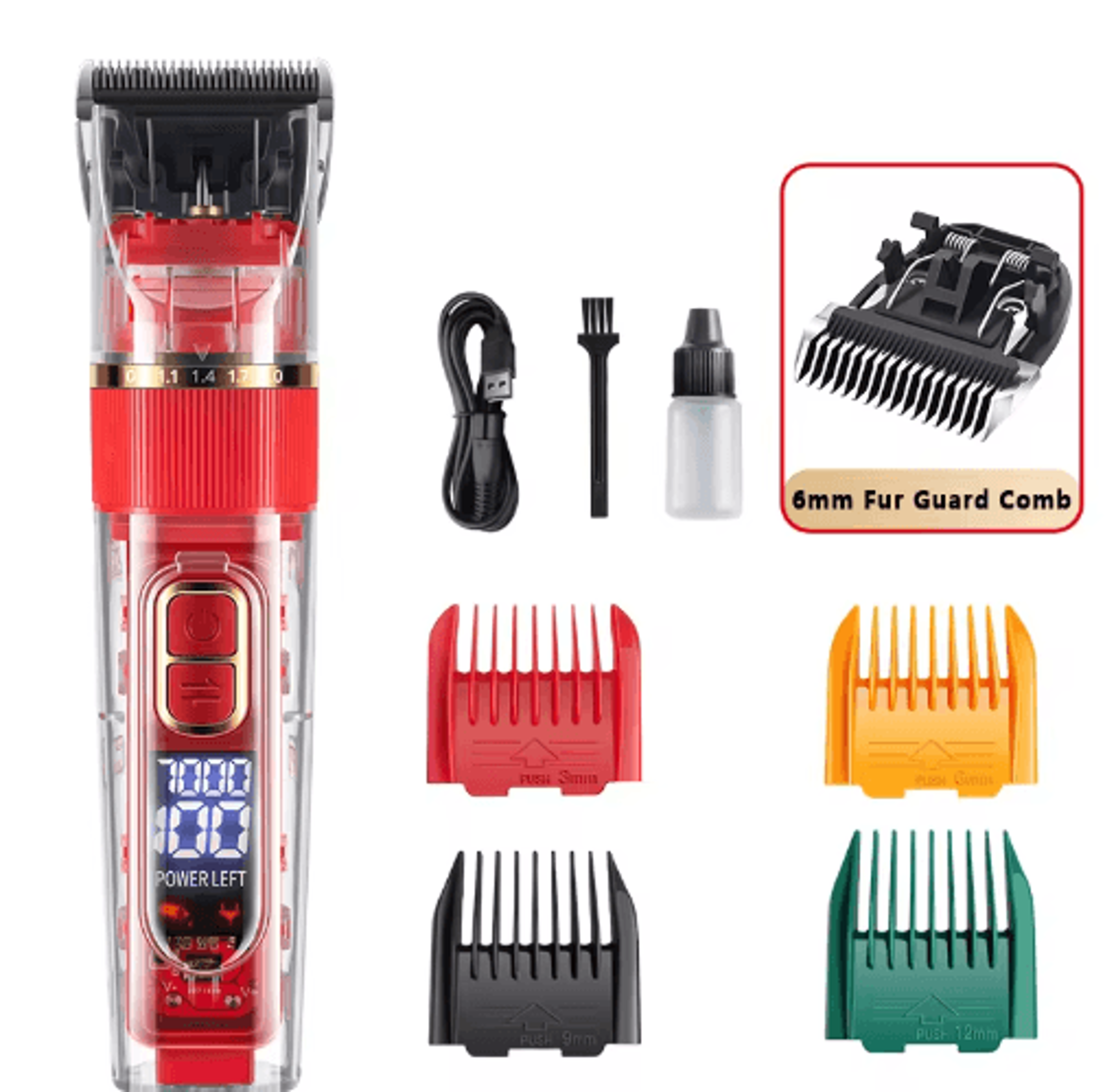 Professional Rechargeable Dog Clipper Pet Grooming Trimmer For Dogs  Cats 8