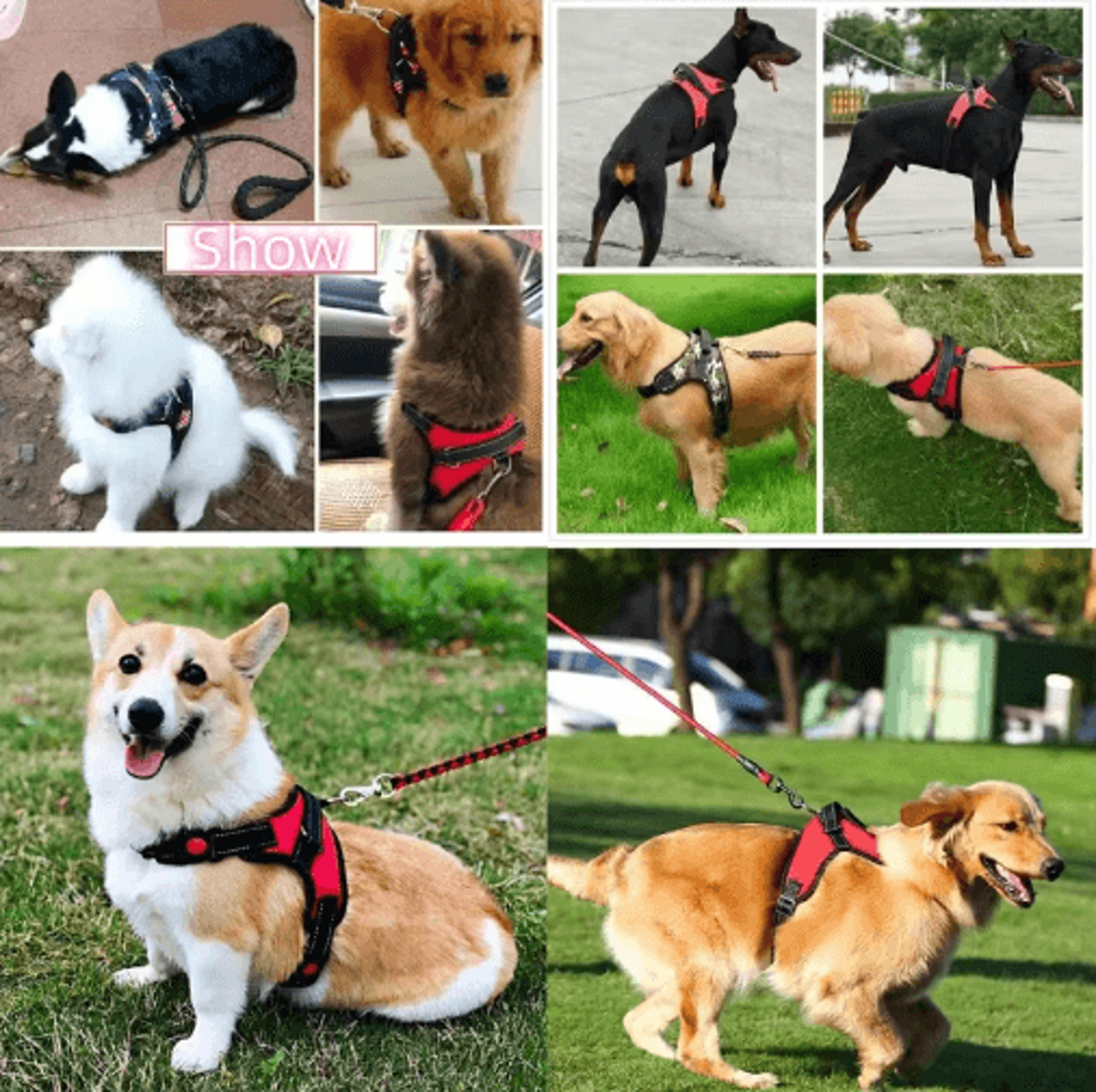 Strong Adjustable Dog Harness Vest  Comfortable Walking Harness For Small To Large Dogs 10