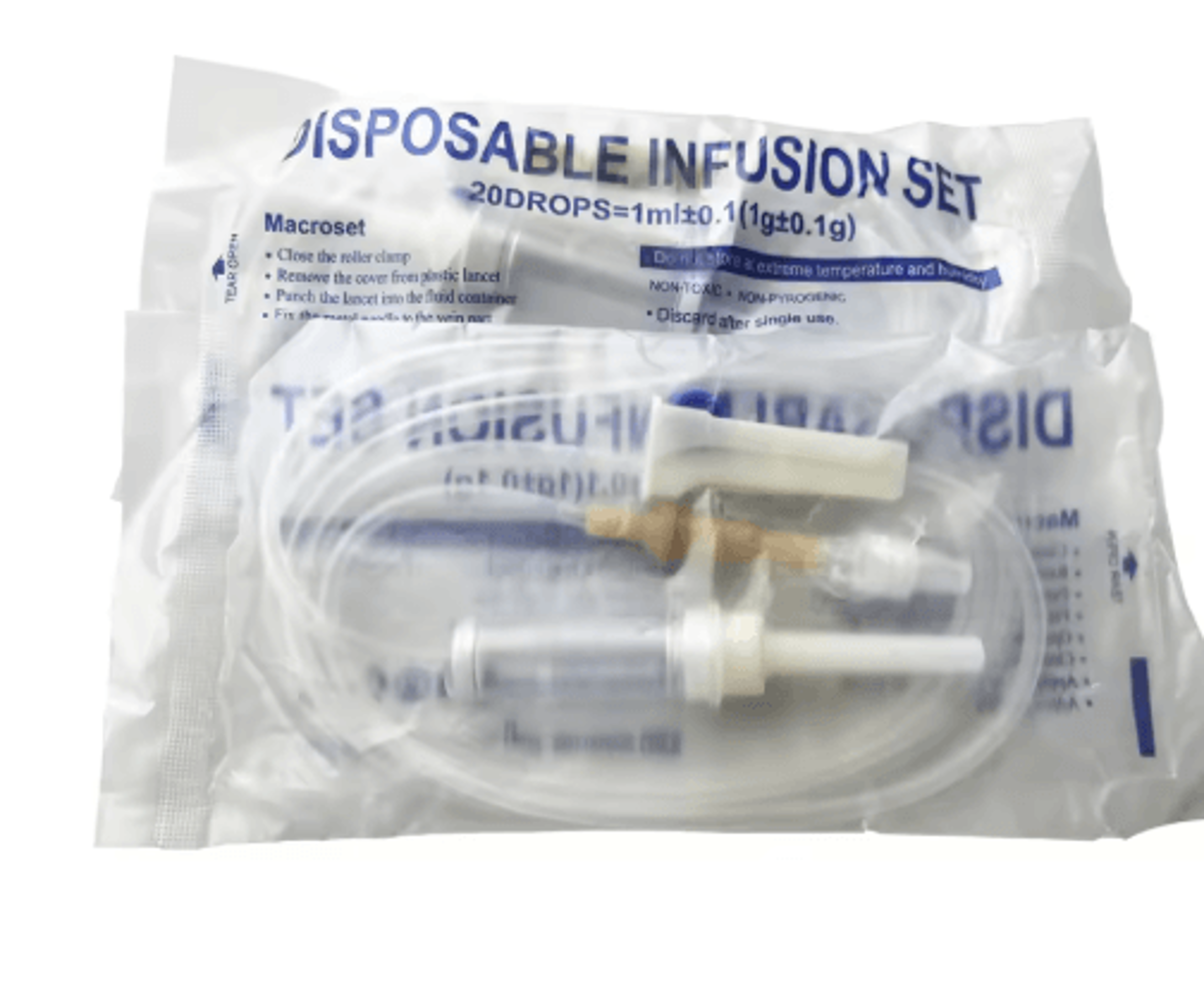 Disposable Animal Infusion Set  Extended Veterinary Drip Injection Tube With Secure Screw Mouth 1