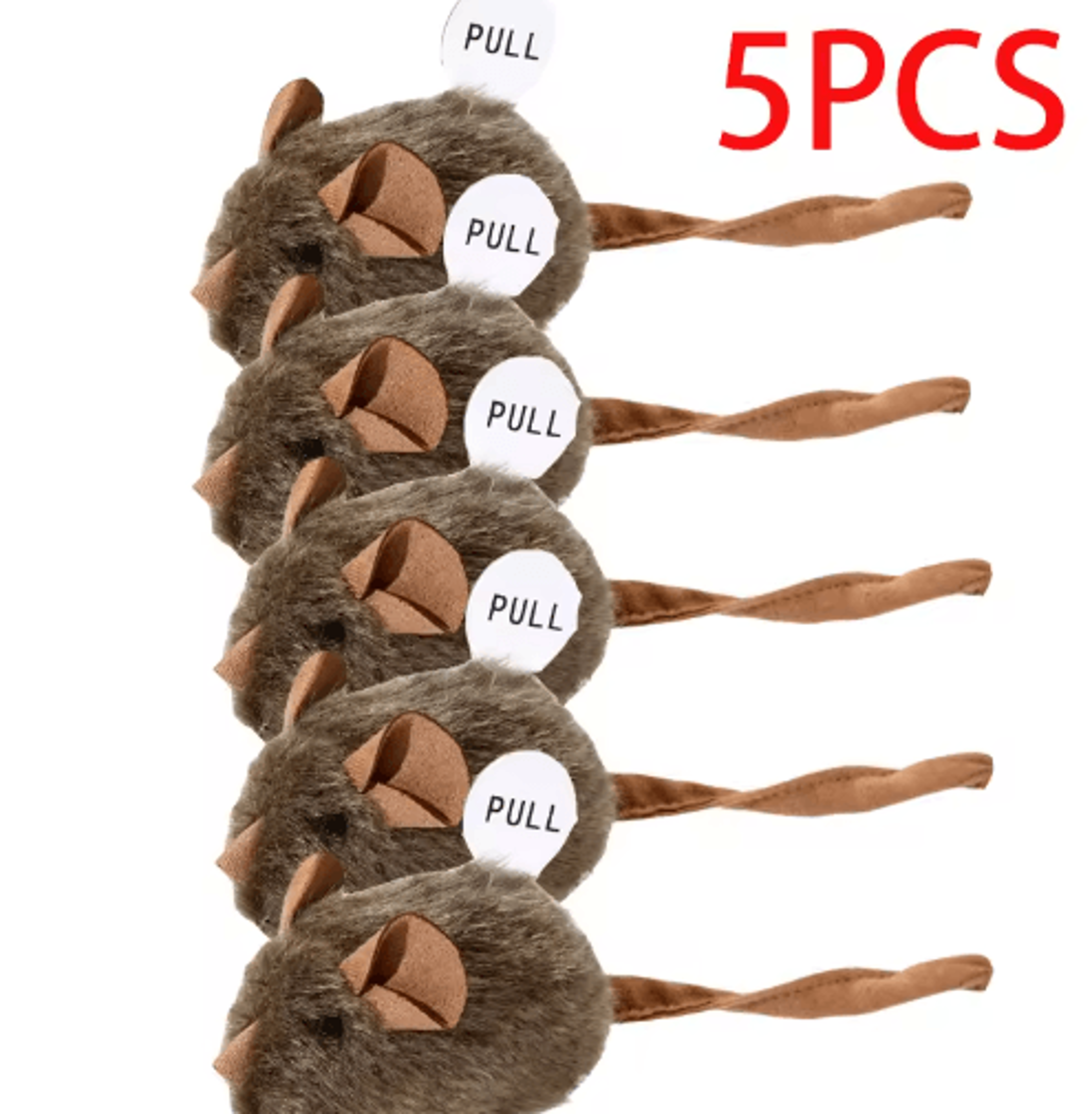 Interactive Plush Mouse Cat Toy  Squeaky BiteResistant Chew Toy For Cats  Kittens 2
