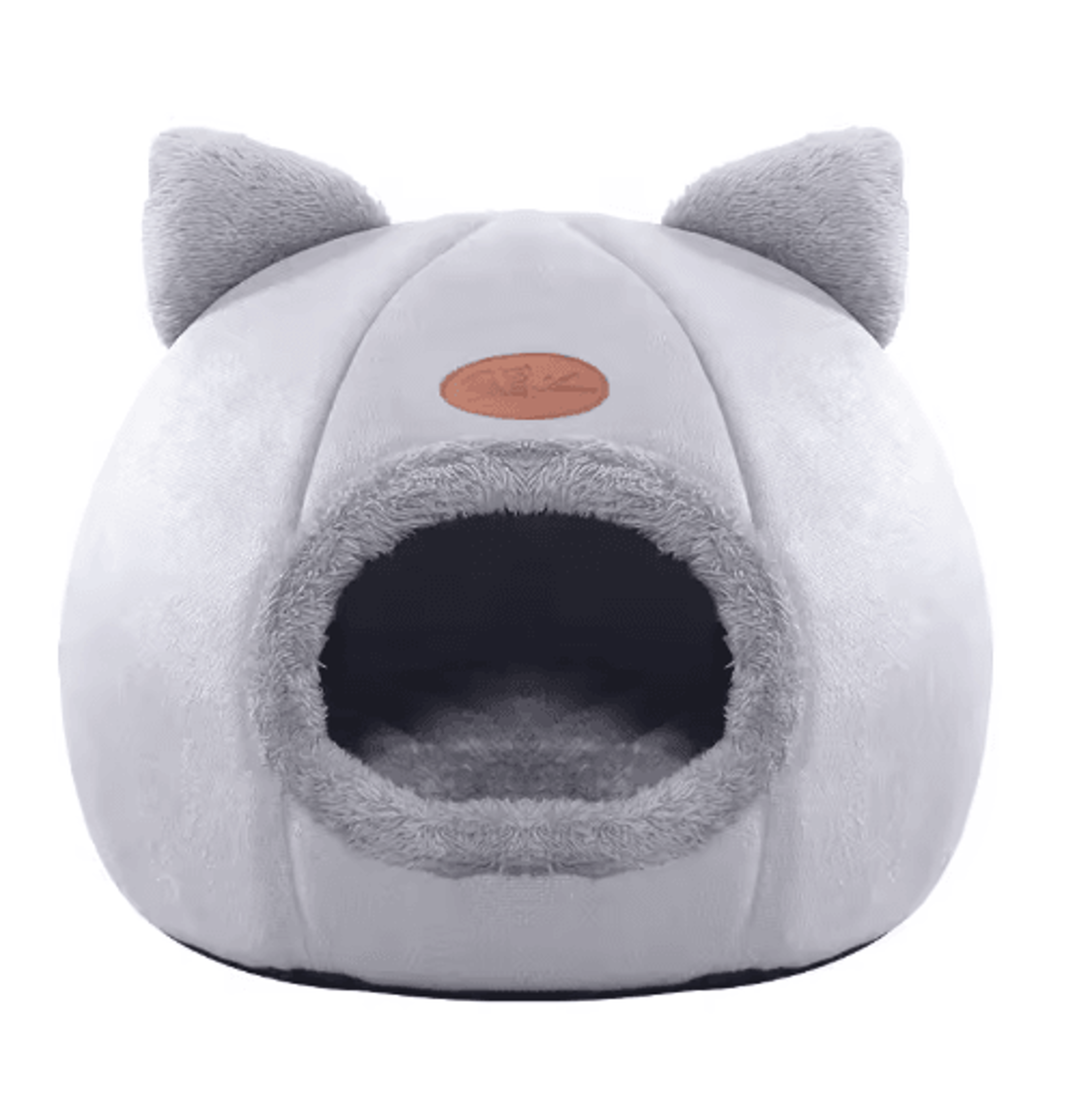 Winter Cozy Cat Cave Bed  Deep Sleep Pet Tent House For Cats  Small Dogs 1