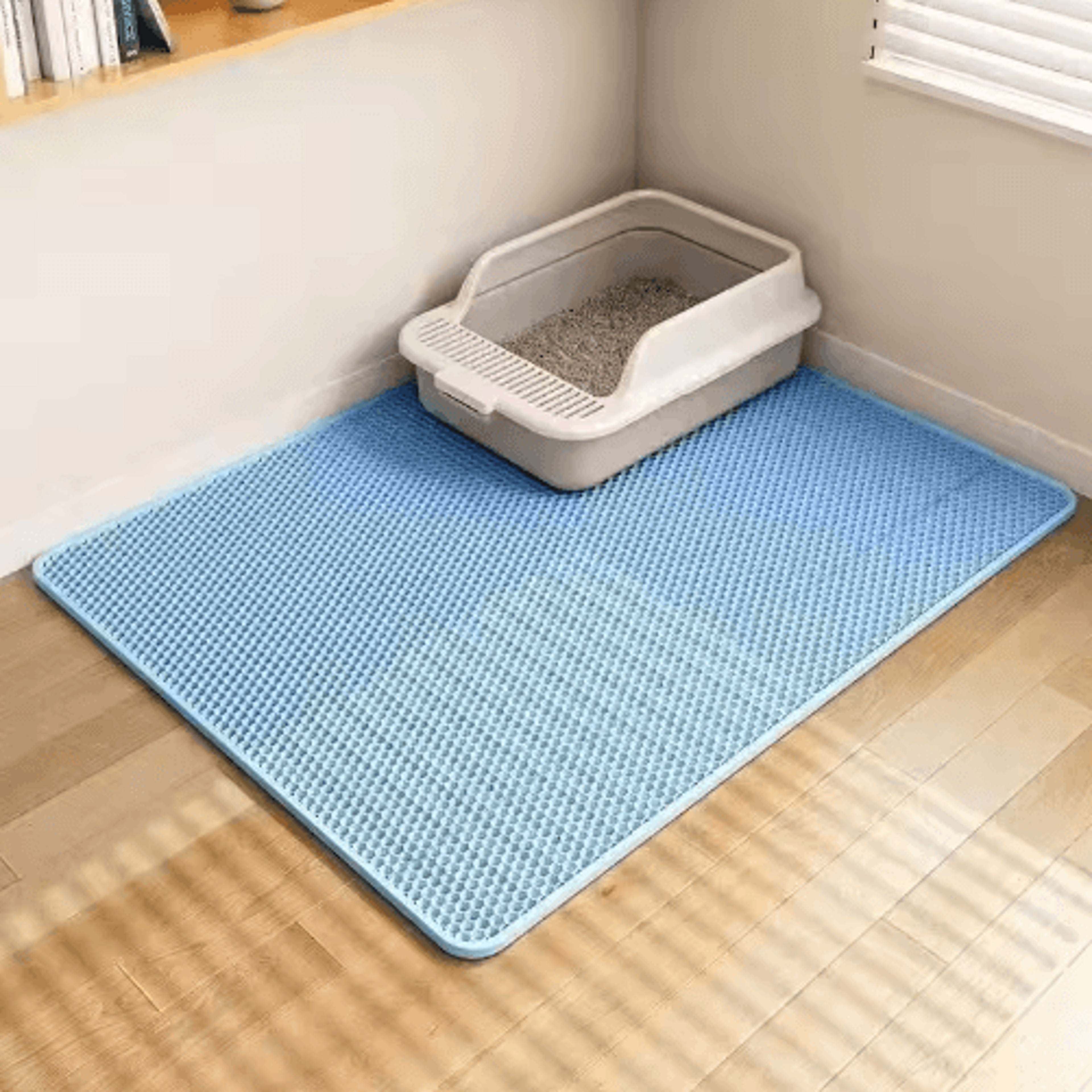 Double Layer Cat Litter Mat  Waterproof NonSlip Litter Trapping Pad For Cats 6