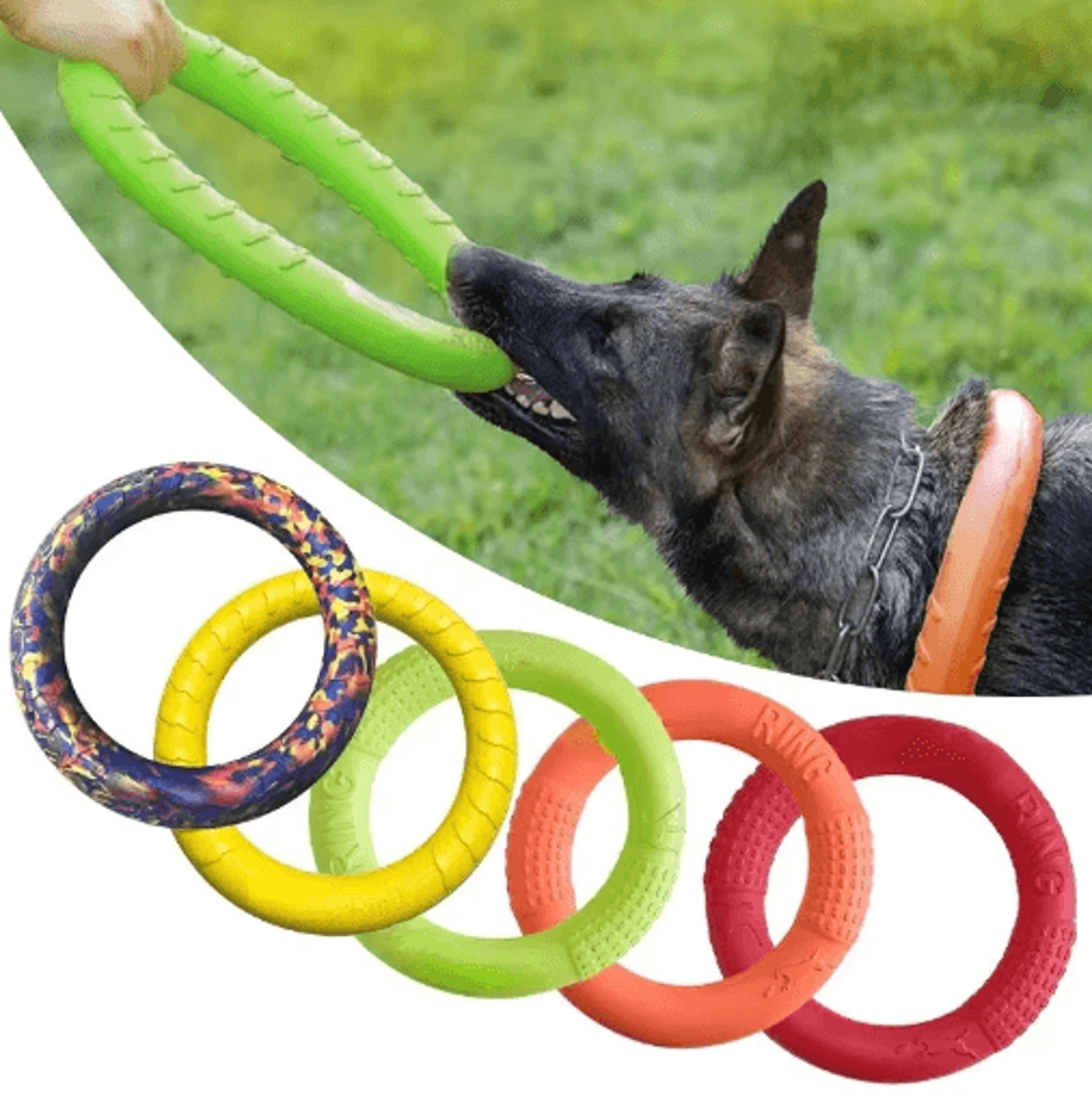 Interactive EVA Dog Flying Disc  Floating Training Ring Toy 0