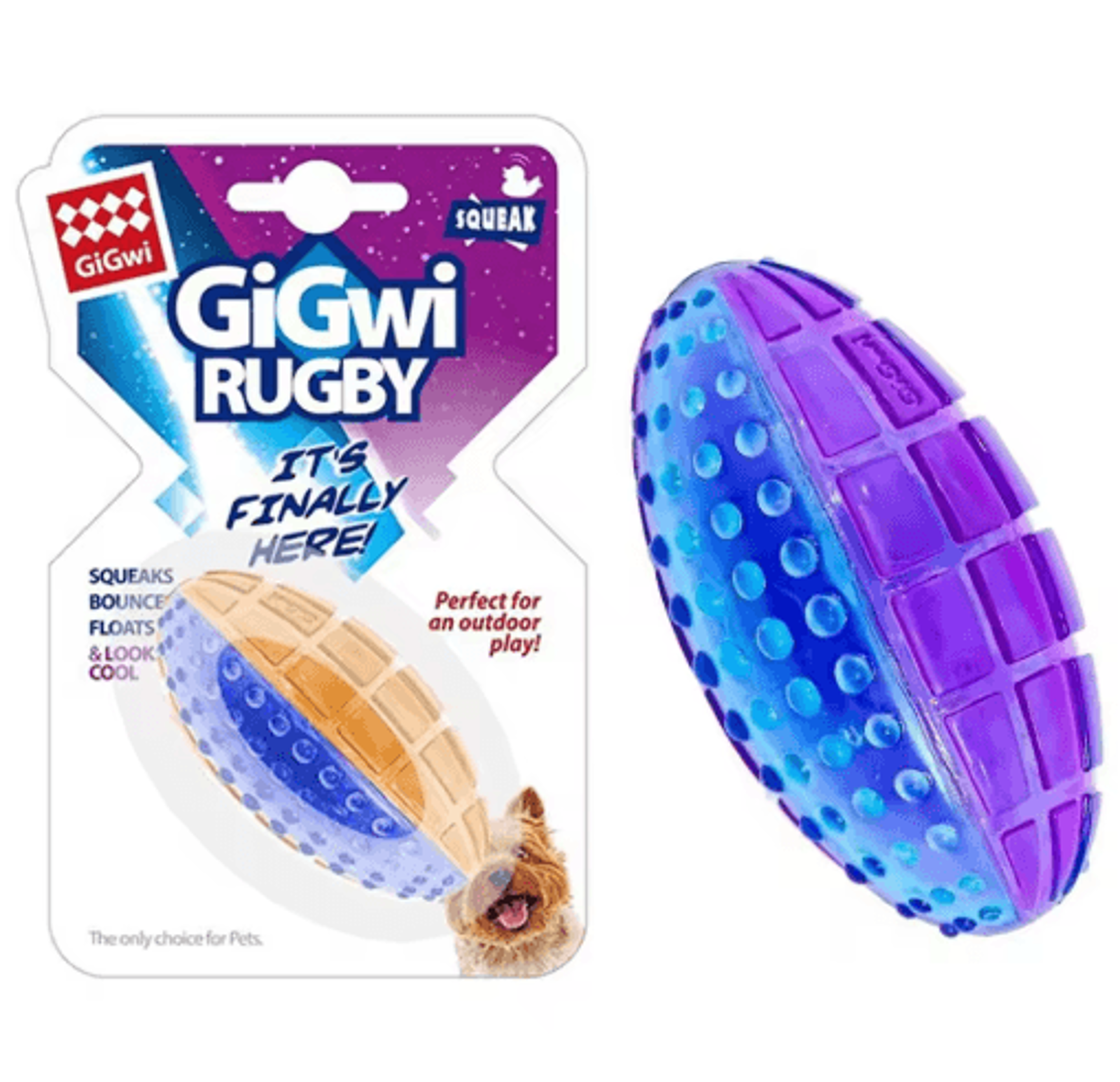 natural rubber squeaky dog ball toy for chewing & outdoor play