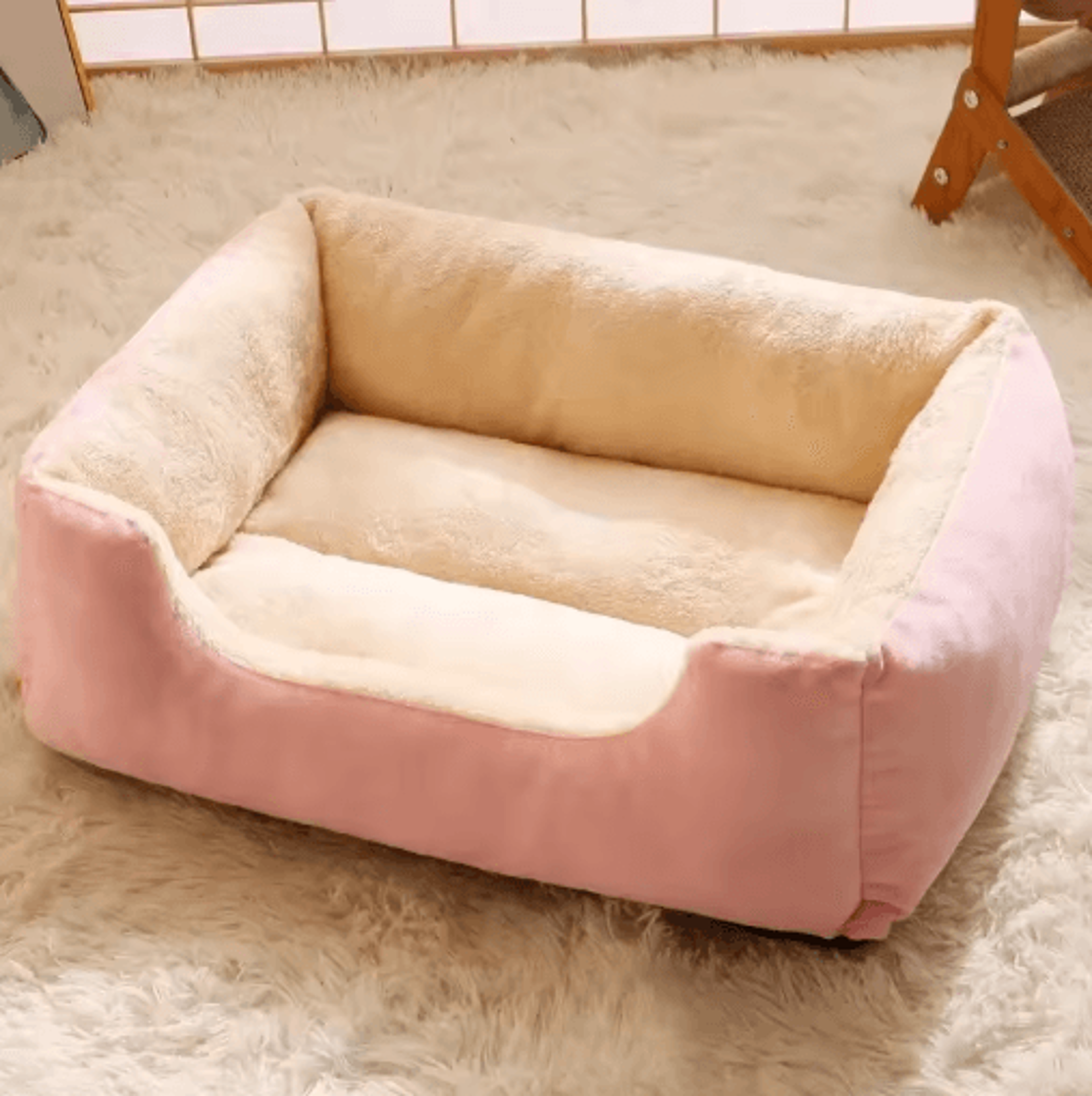 Cozy Winter Pet Bed House Cushion For Cats  Small Dogs 1