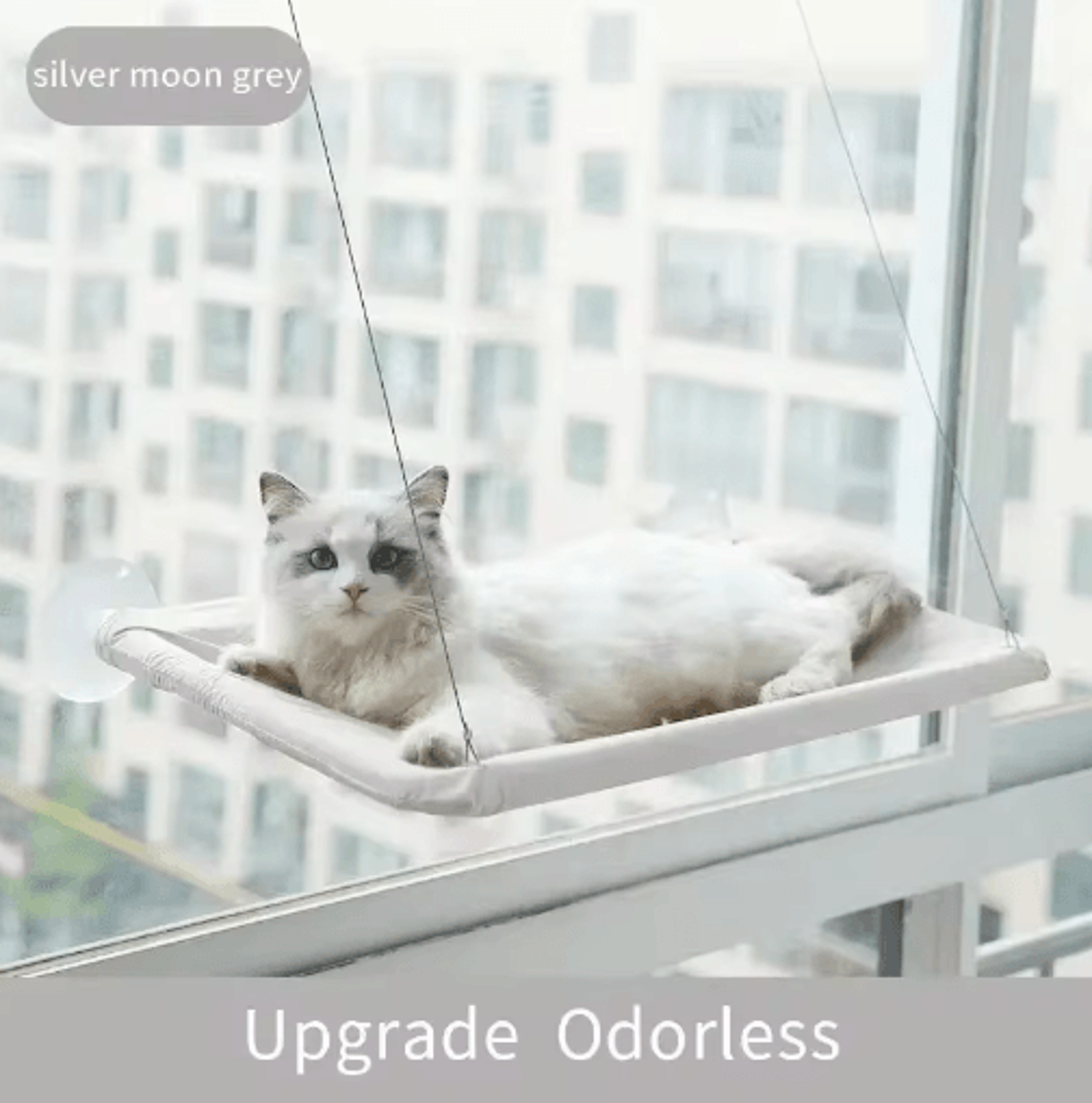 UltraSoft CloudLike Cat Window Hammock Bed For Indoor Cats 3