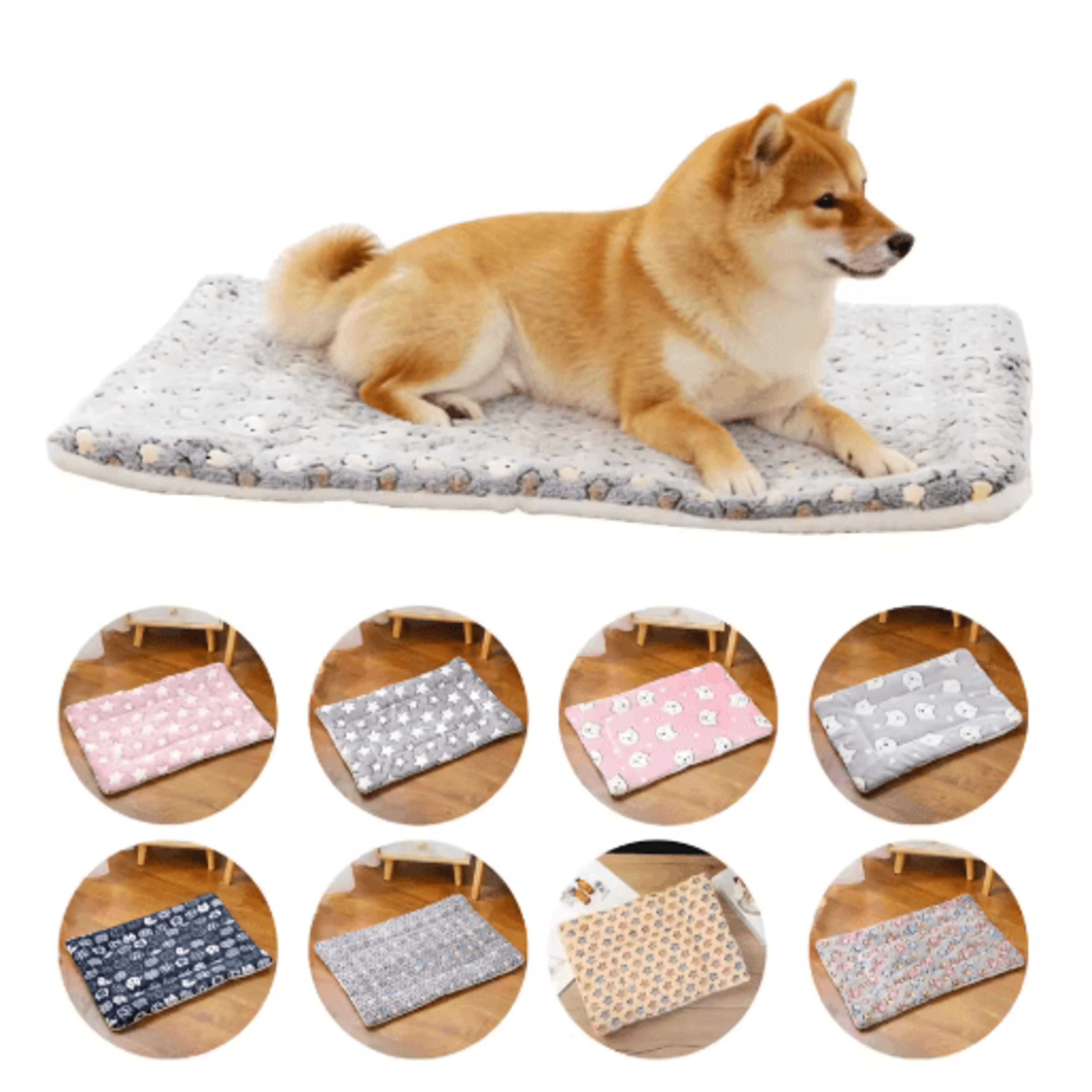 Cloud Nest Thickened Flannel Pet Sleeping Mat Warm Cushion For Cats  Small Dogs 0