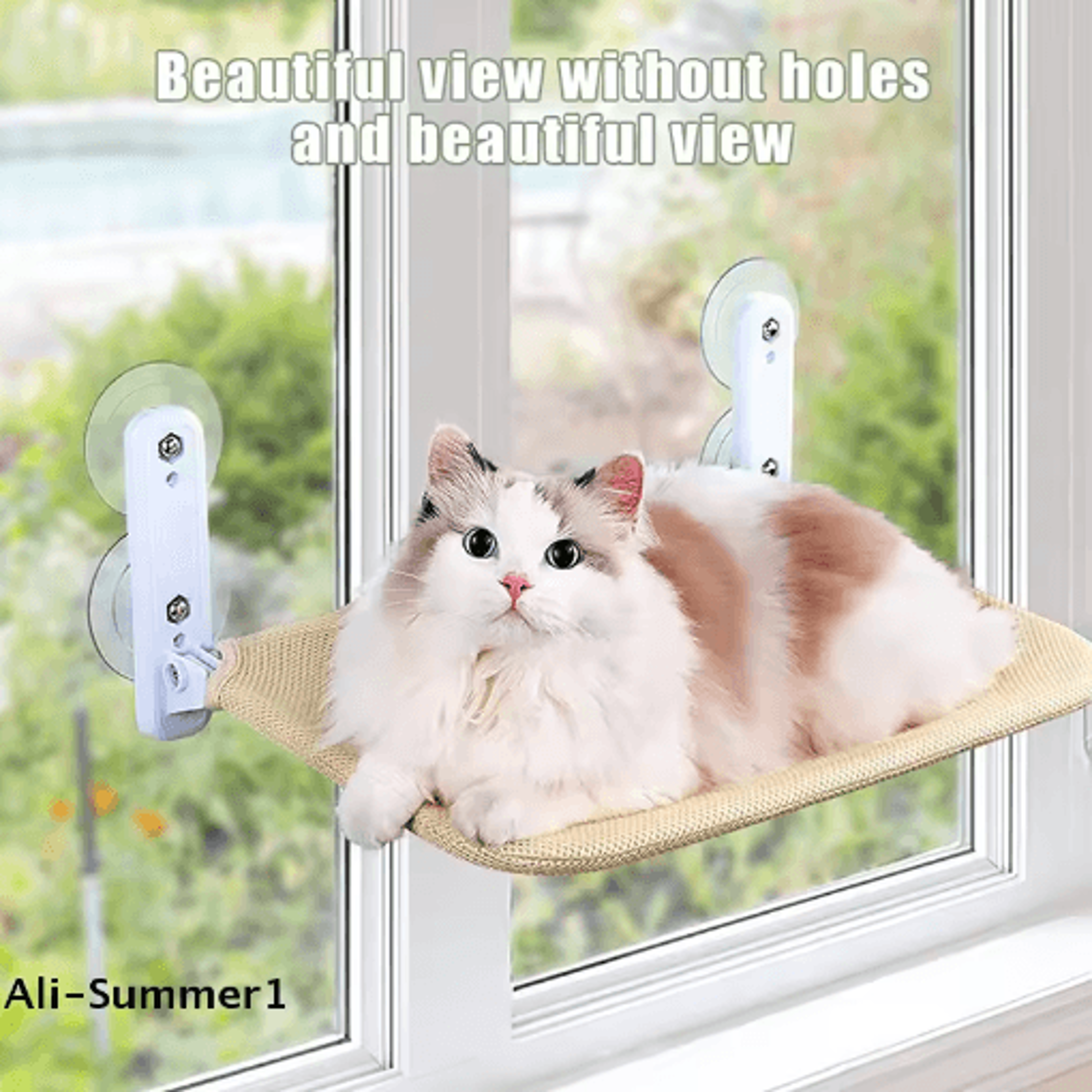 SkyLounge Foldable Window Cat Hammock With Suction Cups 6