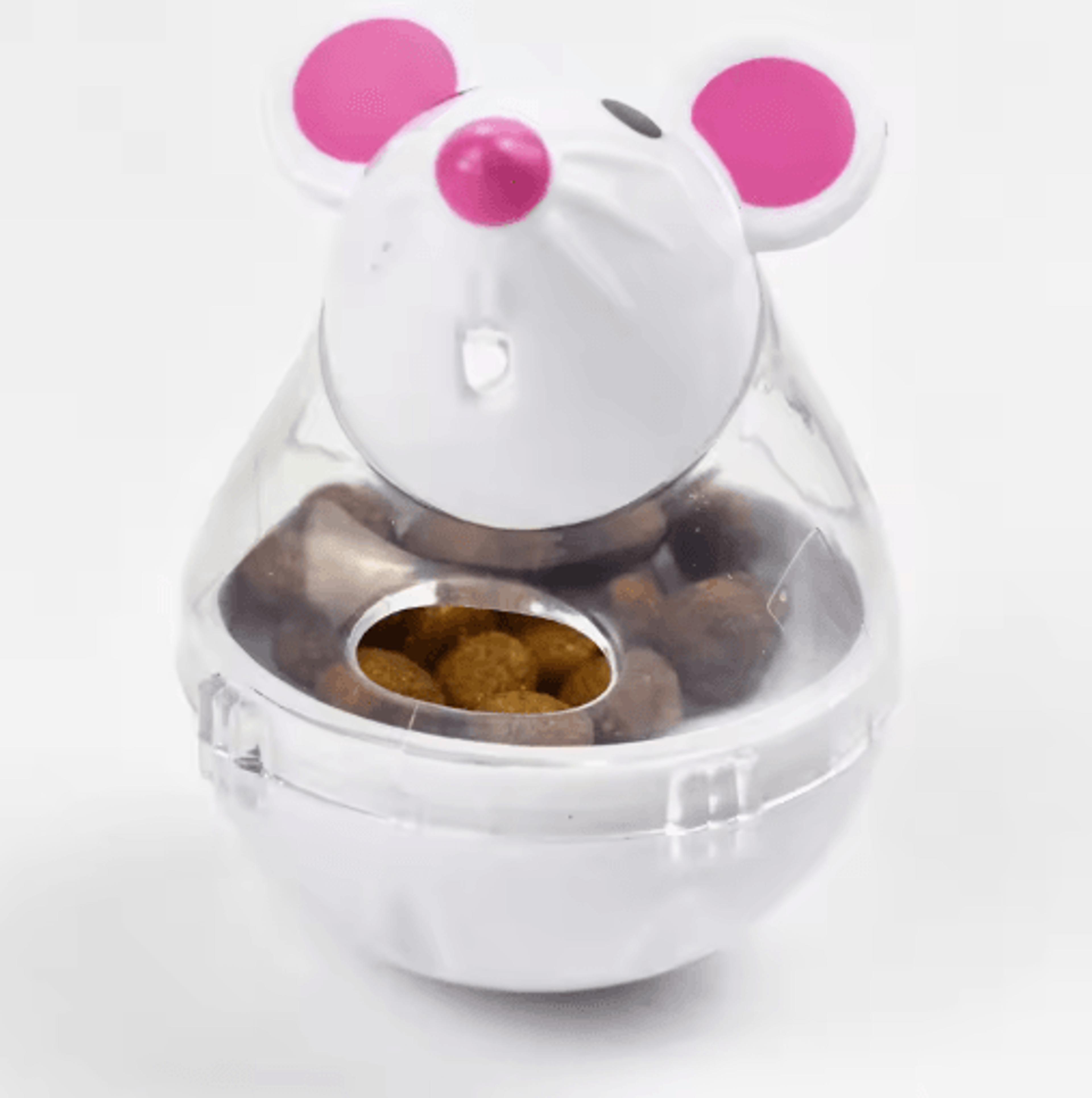 Cheesy Chase Interactive Mouse Treat Ball  Slow Feeding Puzzle Cat Toy 1