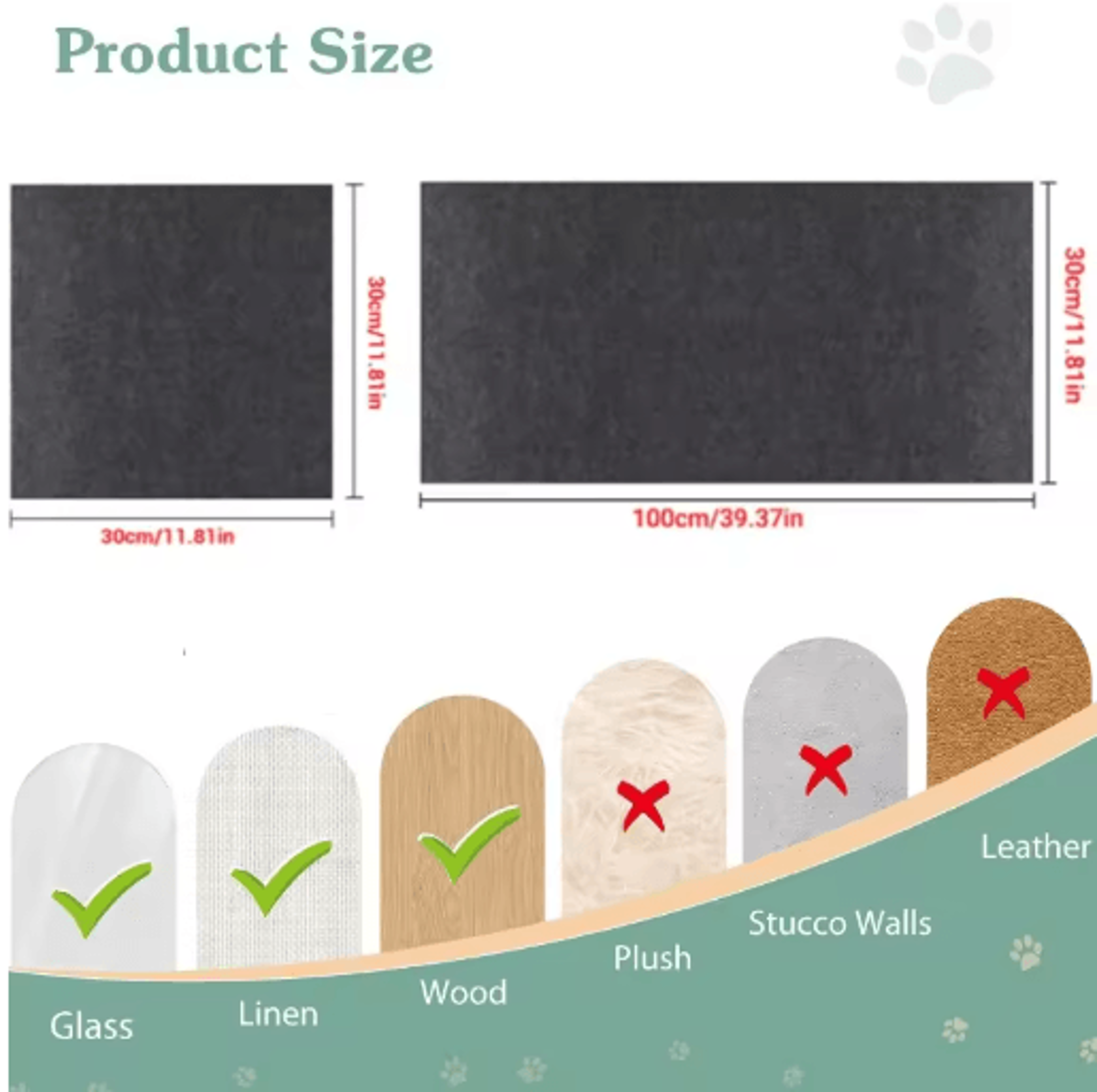 ScratchShield SelfAdhesive Cat Scratch Sofa Protector  Climbing Mat 11