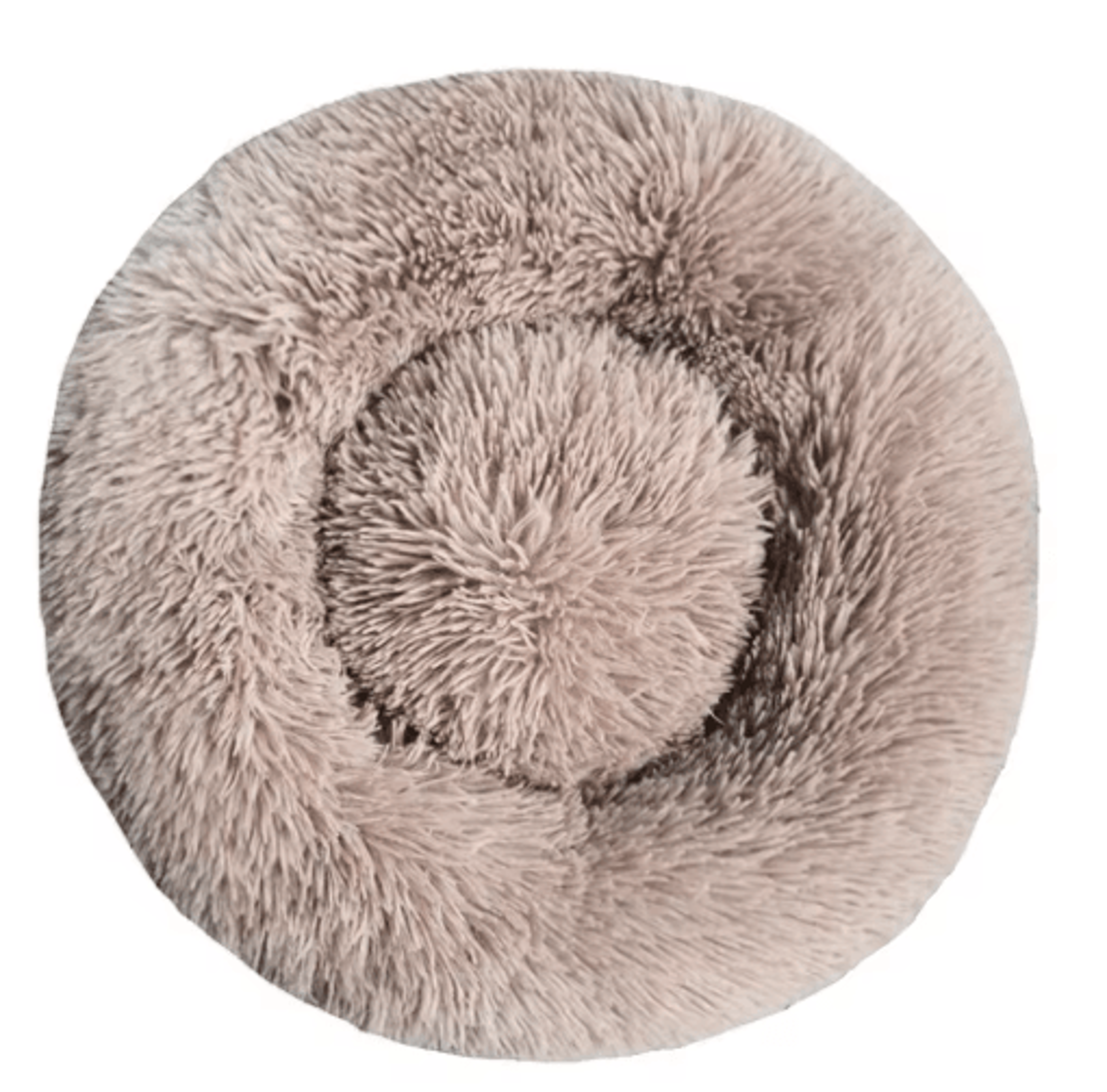 Long Plush Round Pet Bed  Super Soft Winter Sleeping Nest For Cats  Medium Dogs 12
