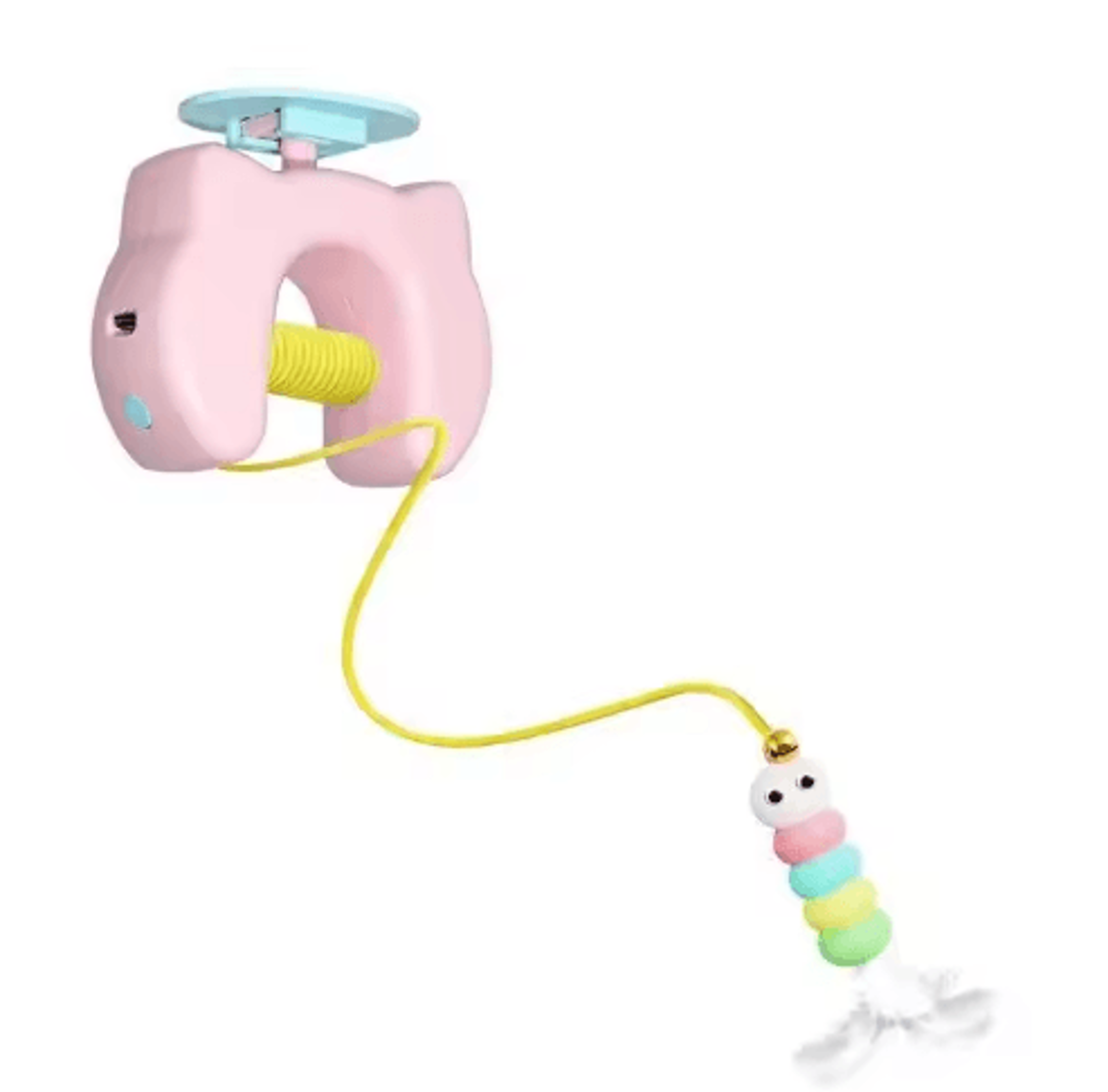 Smart Hanging Door Cat Toy  Automatic Swing Feather Teaser With Dual Ropes 6