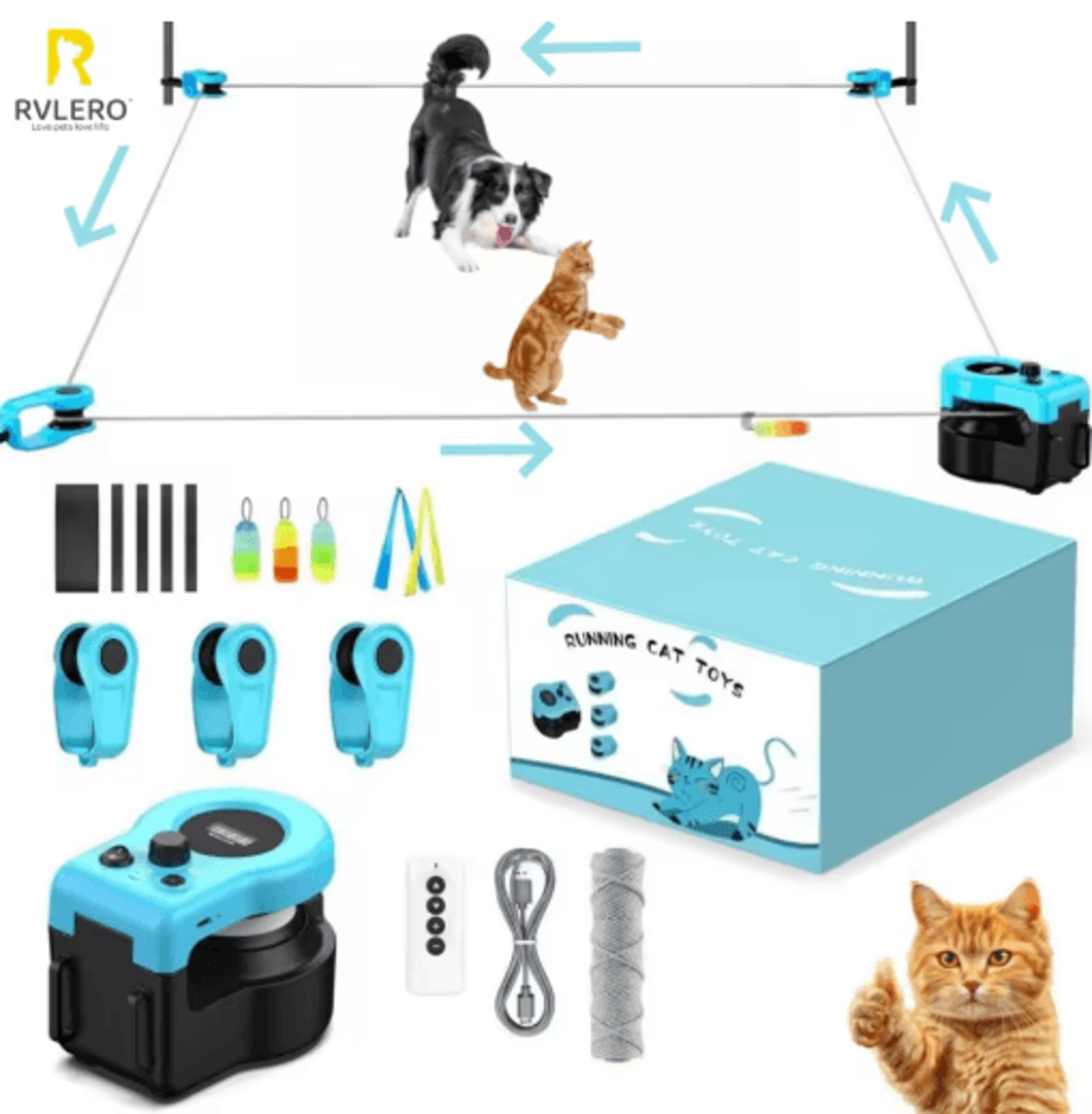 Smart Cat Exercise Wheel Interactive AdjustableSpeed Treadmill Toy For Indoor Cats 0