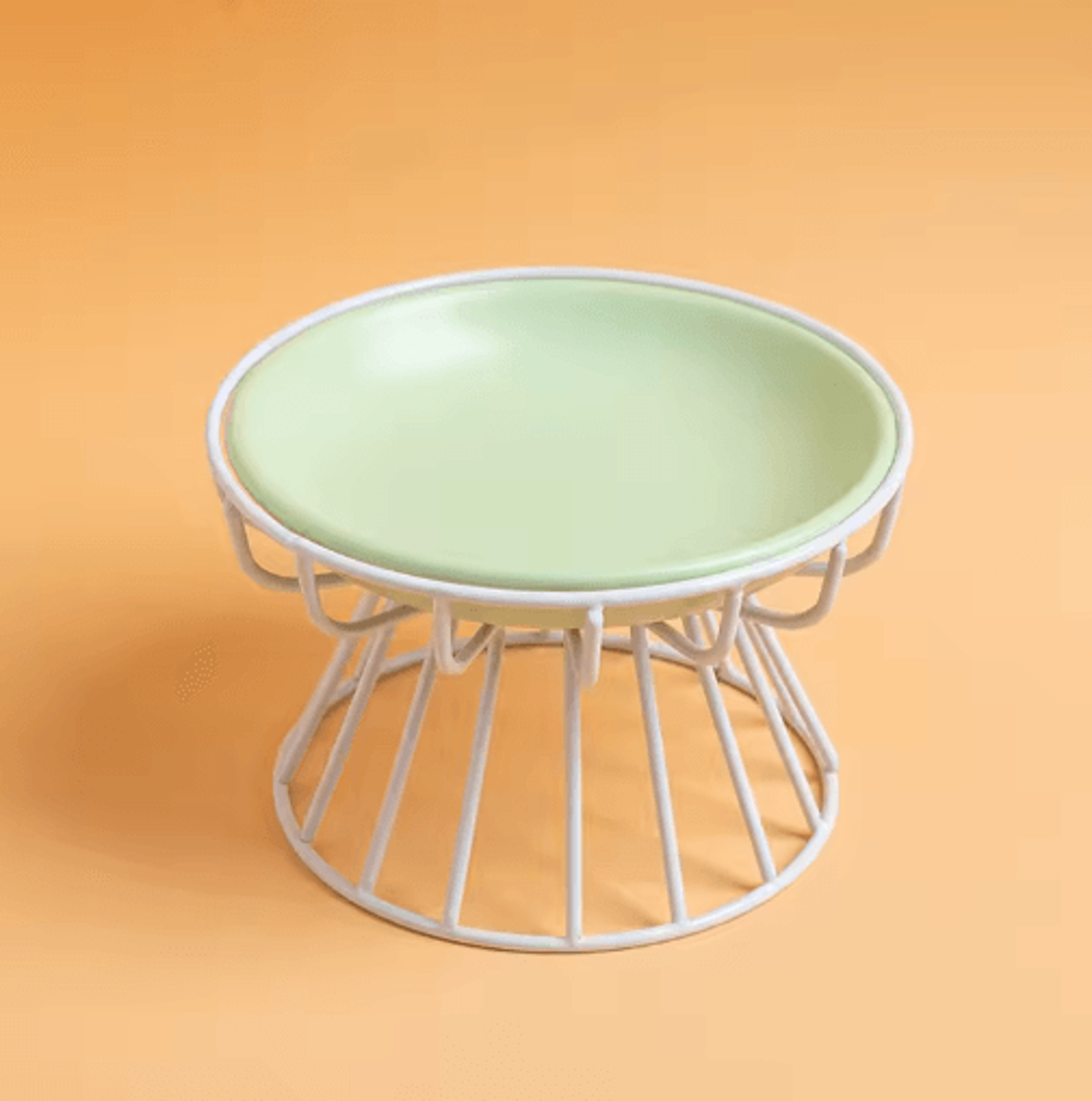 Raised Ceramic Cat Bowl Set  Elevated AntiSpill Feeding Bowl With Stand 4