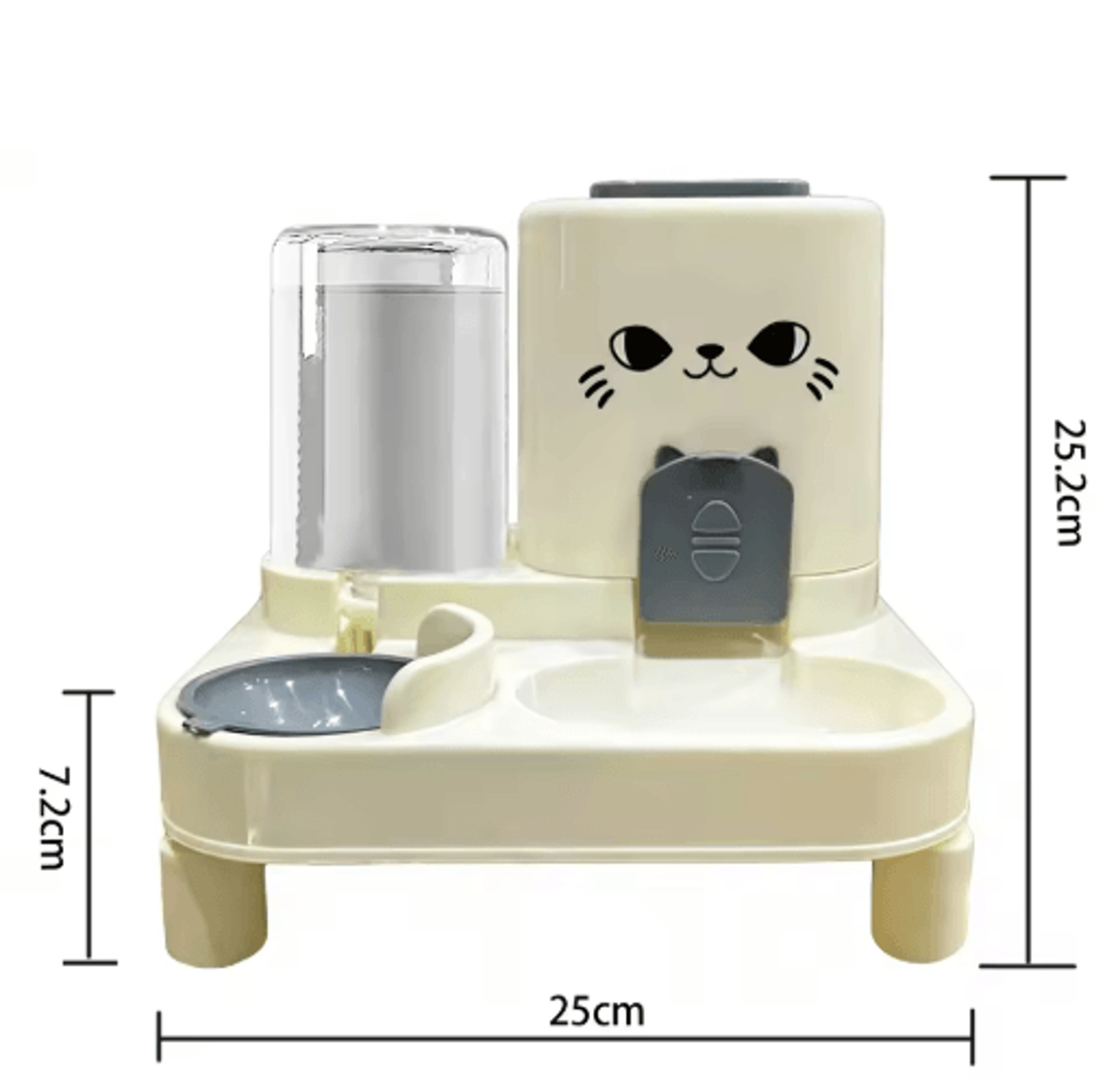 Automatic GravityFed Pet Feeder  Water Dispenser  Large Capacity SpillProof Feeding Station 3