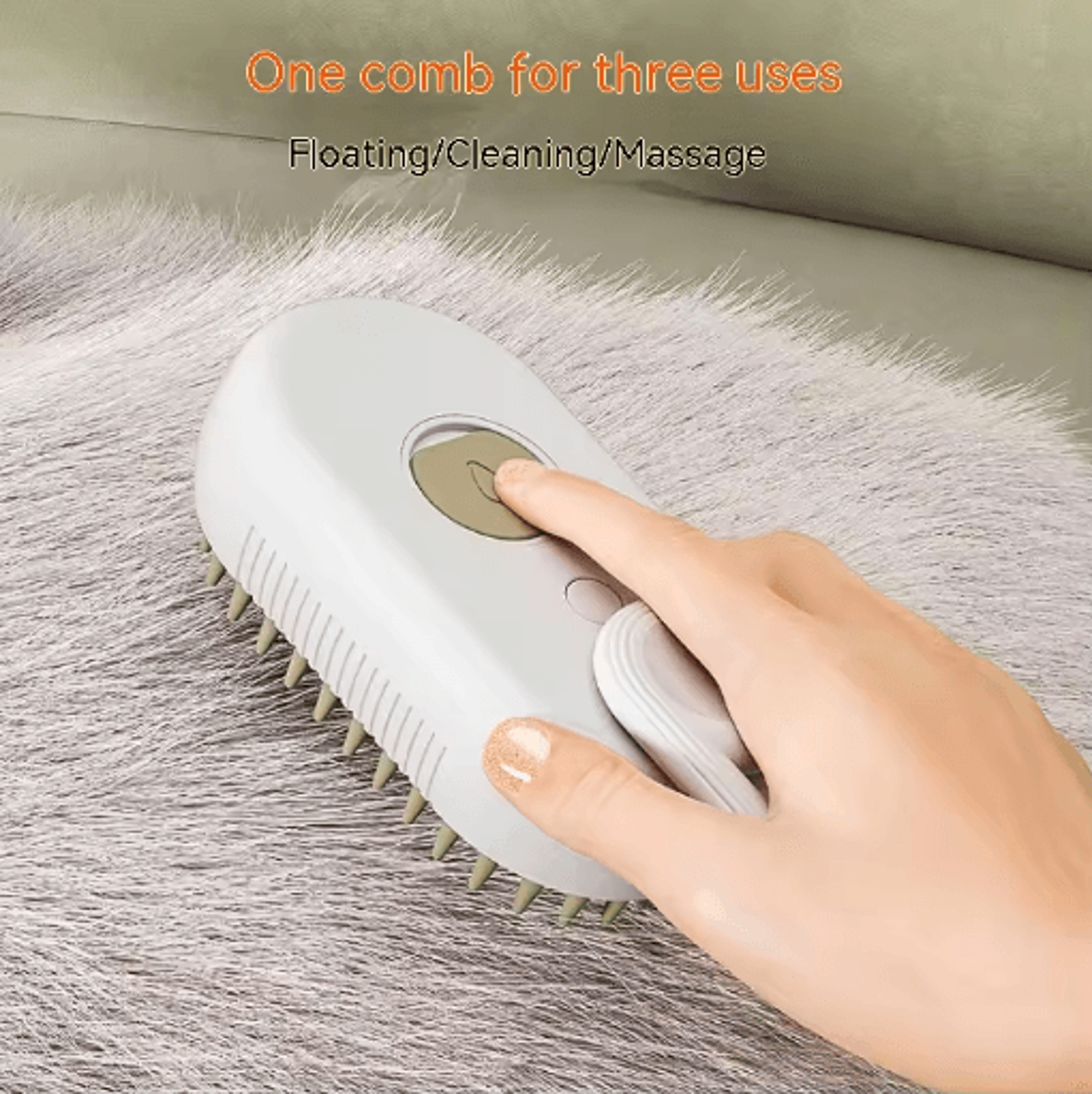 Electric Pet Spray Comb For Cats  Dogs With Self Cleaning Massage Brush 8