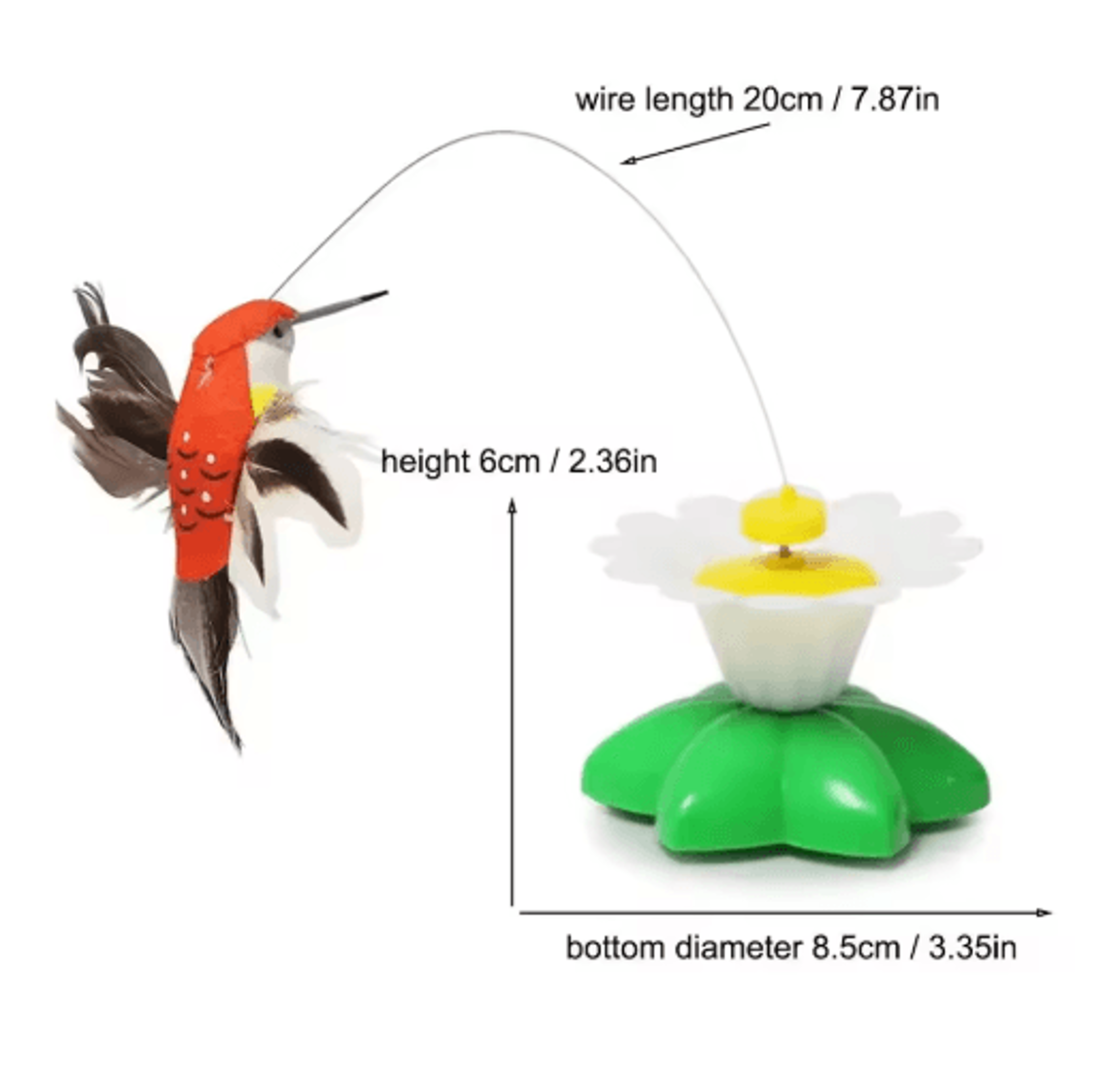 4Pack Automatic Butterfly Cat Toy  Rotating Interactive Flying Teaser For Cats 3