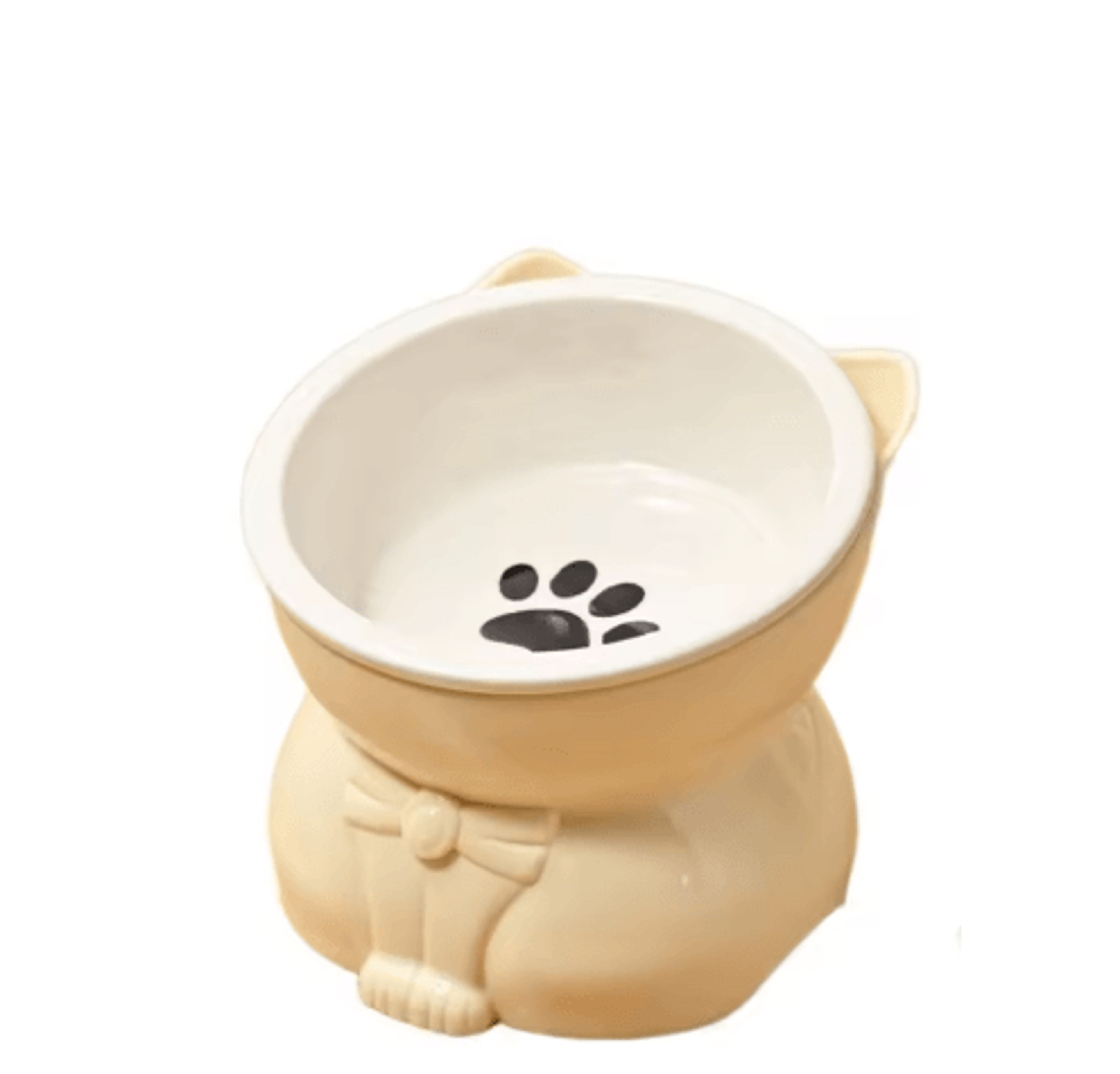Creative Ceramic Cat Bowl  Elevated Slanted Feeding  Water Bowl For Cats And Small Dogs 1