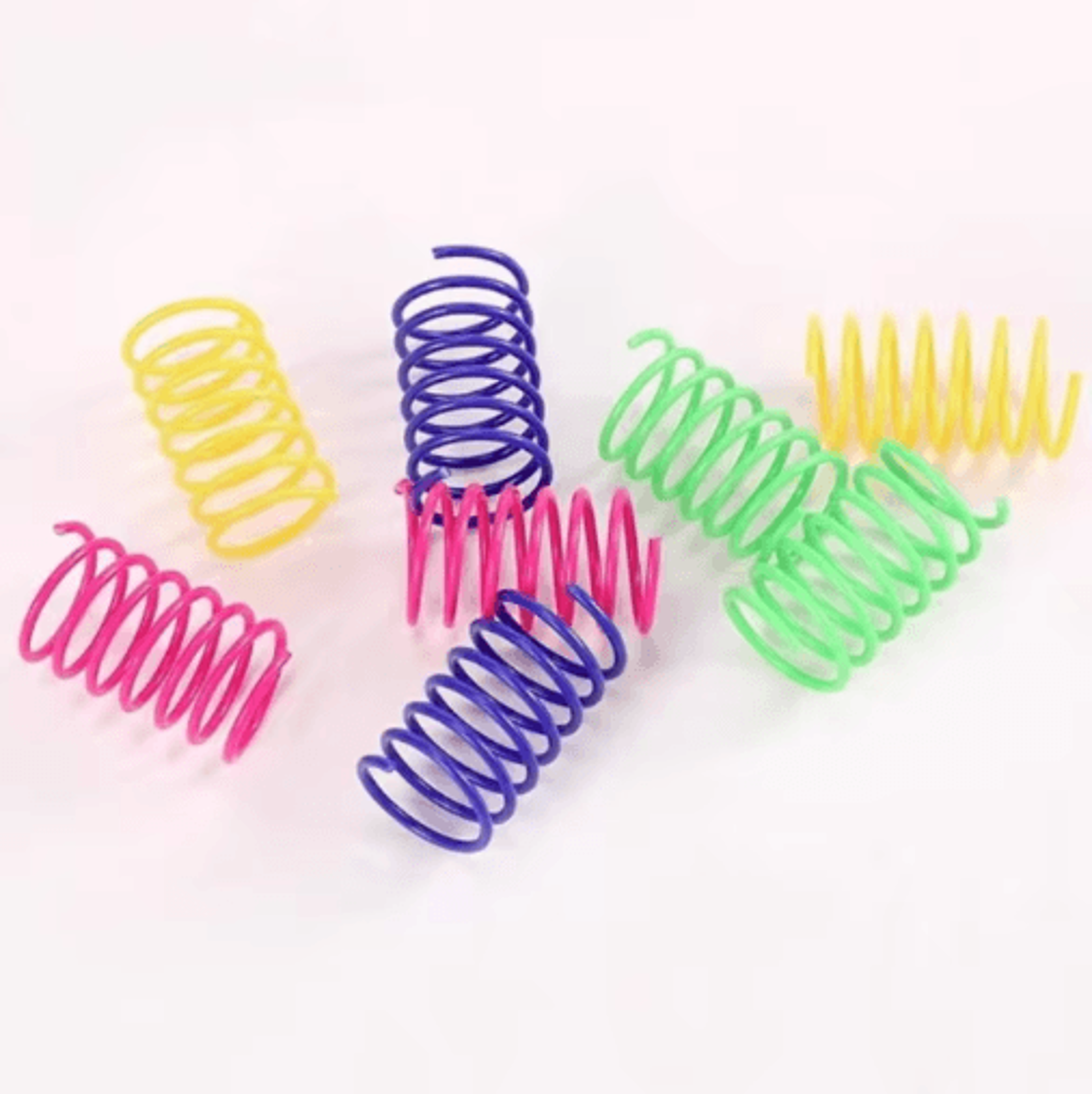 Interactive Cat Spring Toy Set Colorful Cat Spring Toys For Indoor Hunting  Play 3