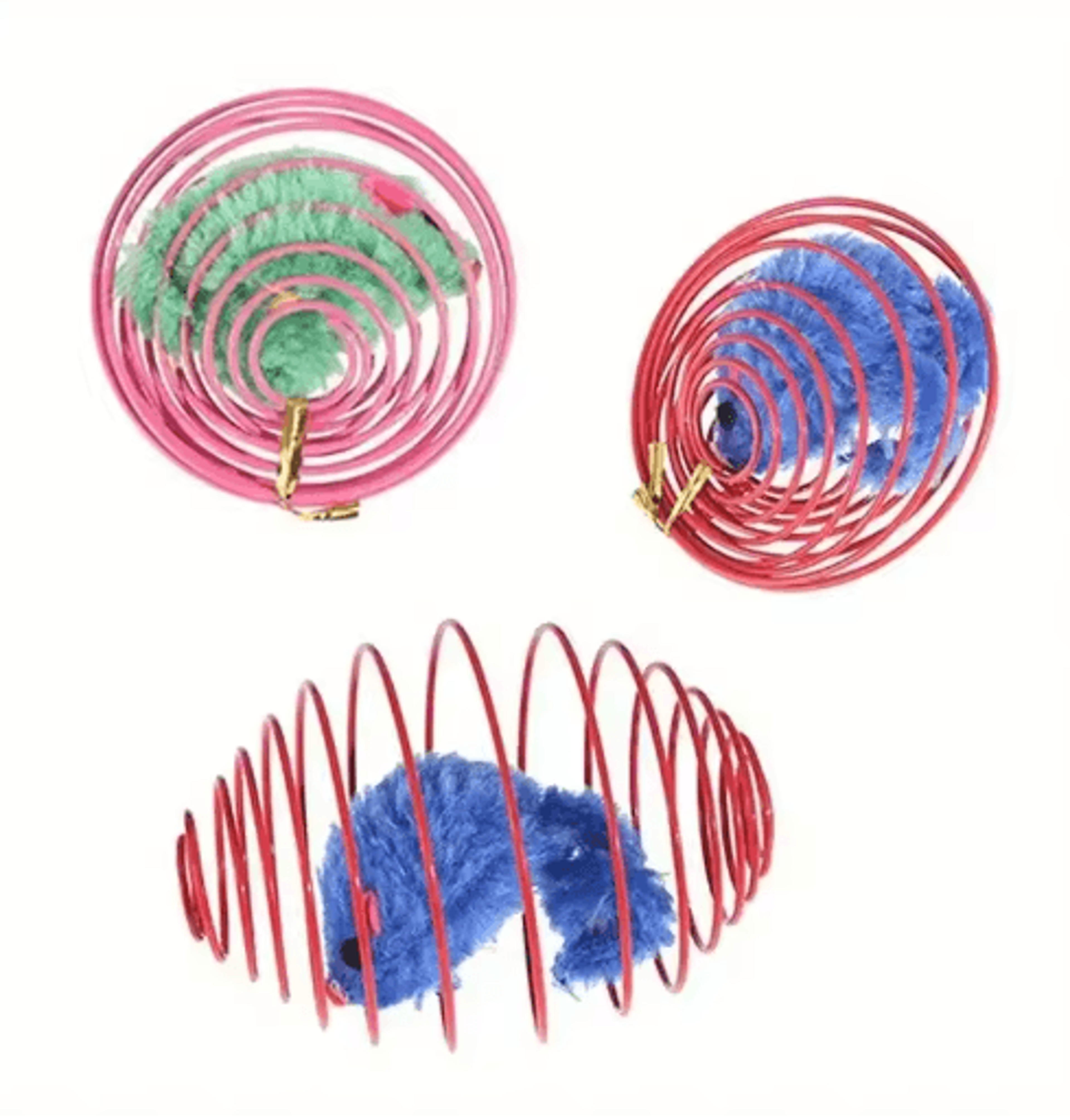Interactive Cat Toy Ball  Spring Set Cat Toy Balls For Chasing Hunting  Active Play 1