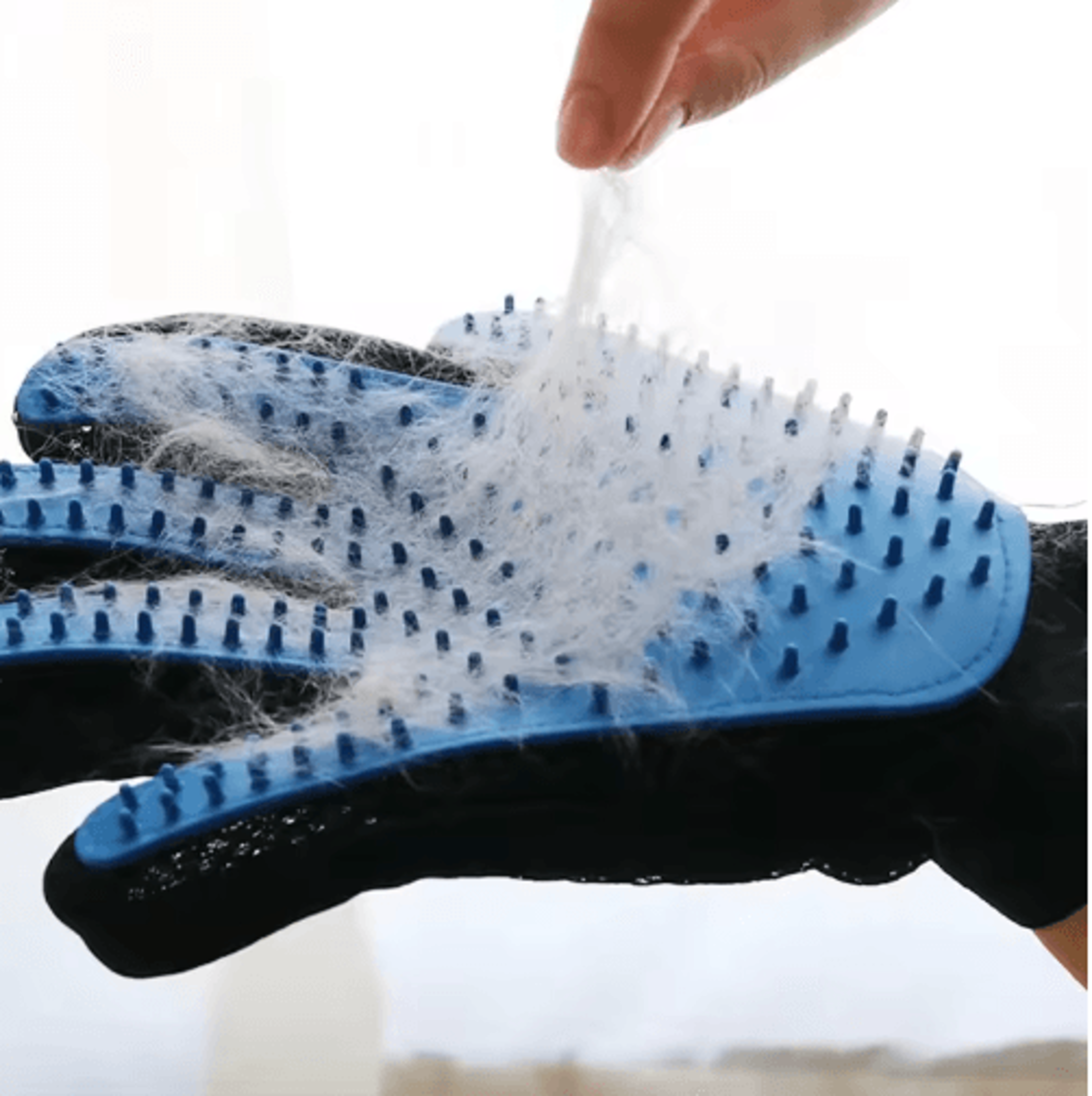 pet grooming deshedding glove pet grooming glove for gentle hair removal, bathing & massage