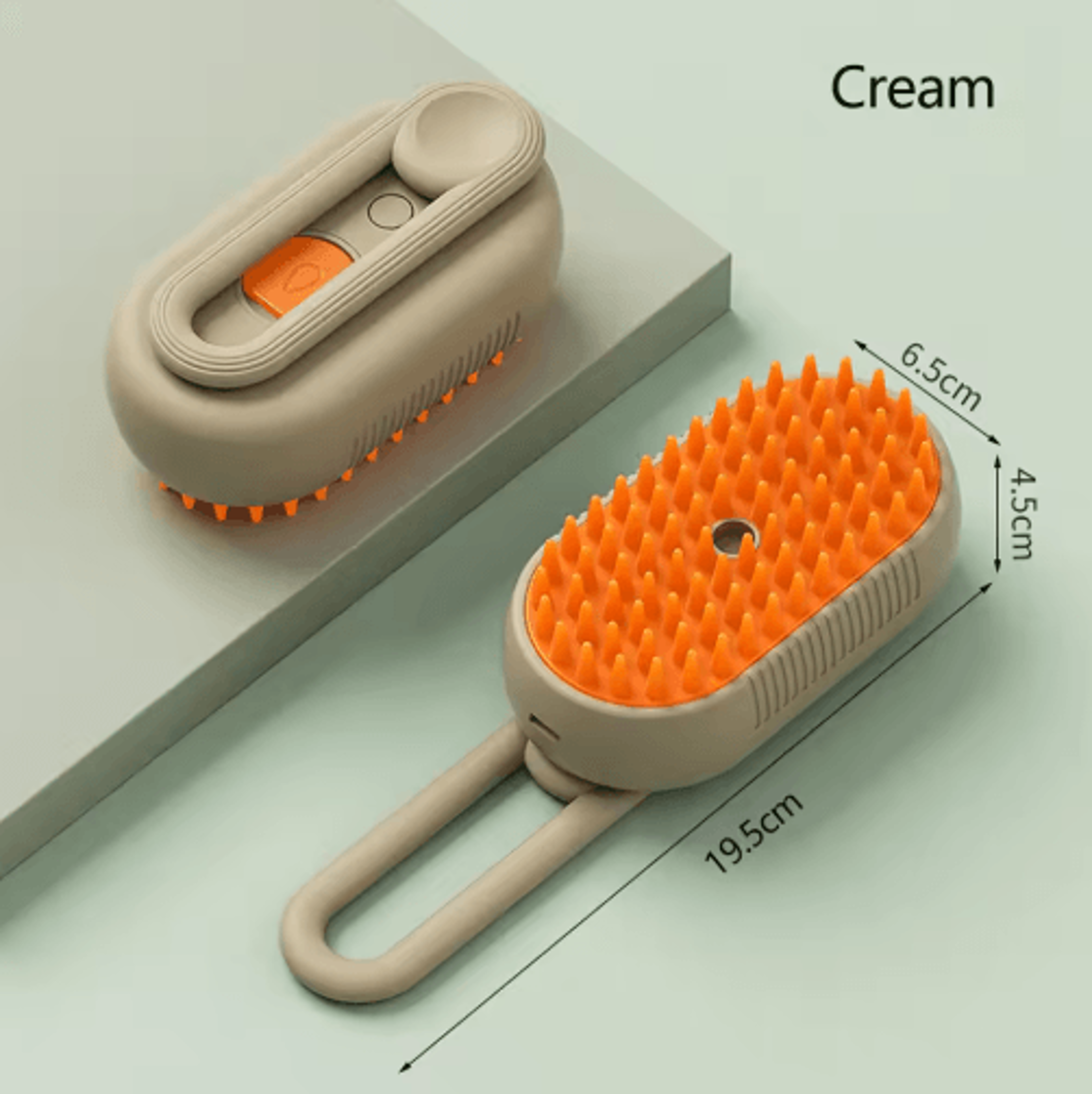 3-in-1 rechargeable steam pet grooming brush pet grooming brush with spray massage & deshedding technology