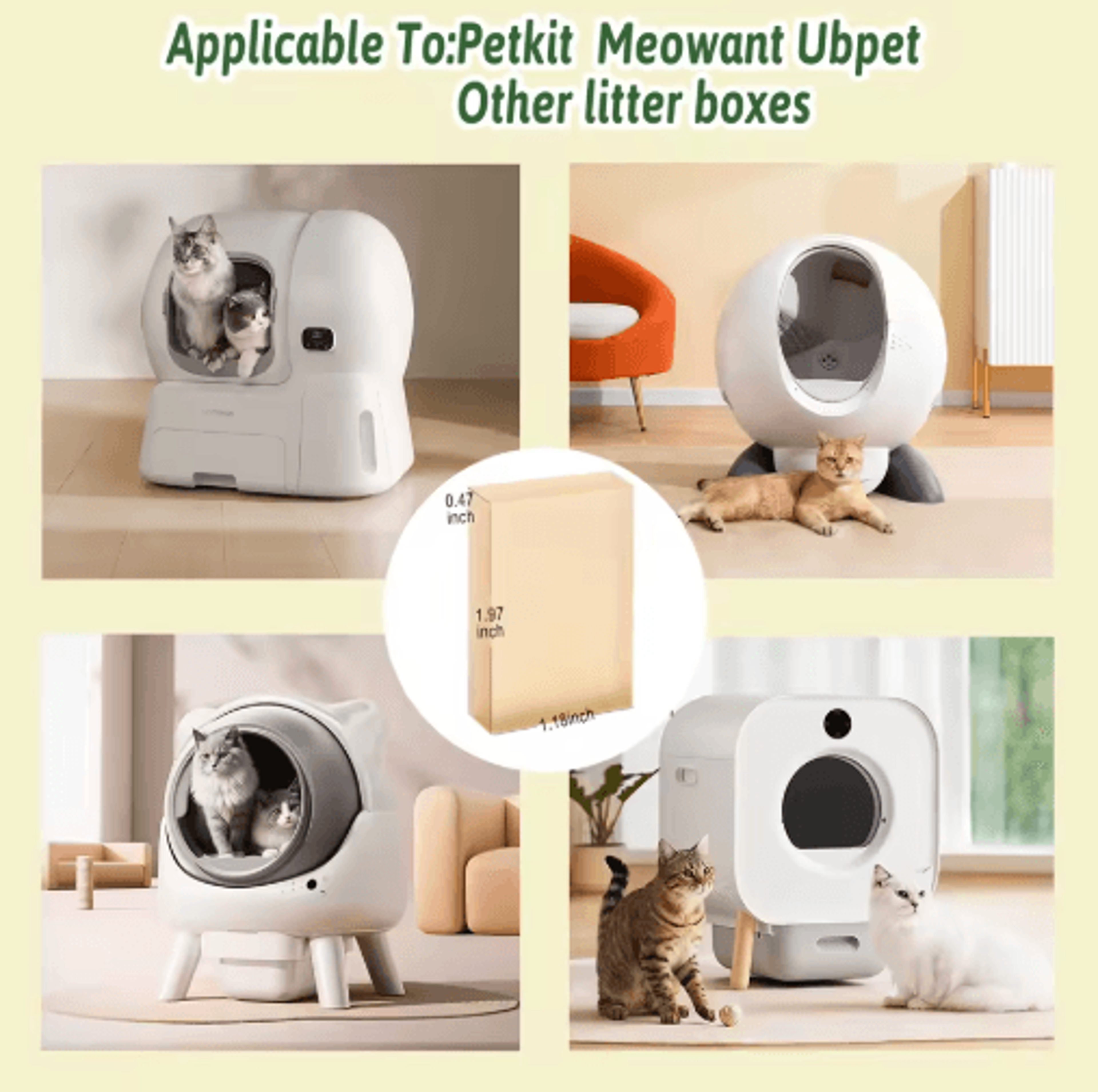 Cat Litter Deodorizer Replacement Cat Litter Deodorizer For PETKIT Meowant  UBPET SelfCleaning Litt 4
