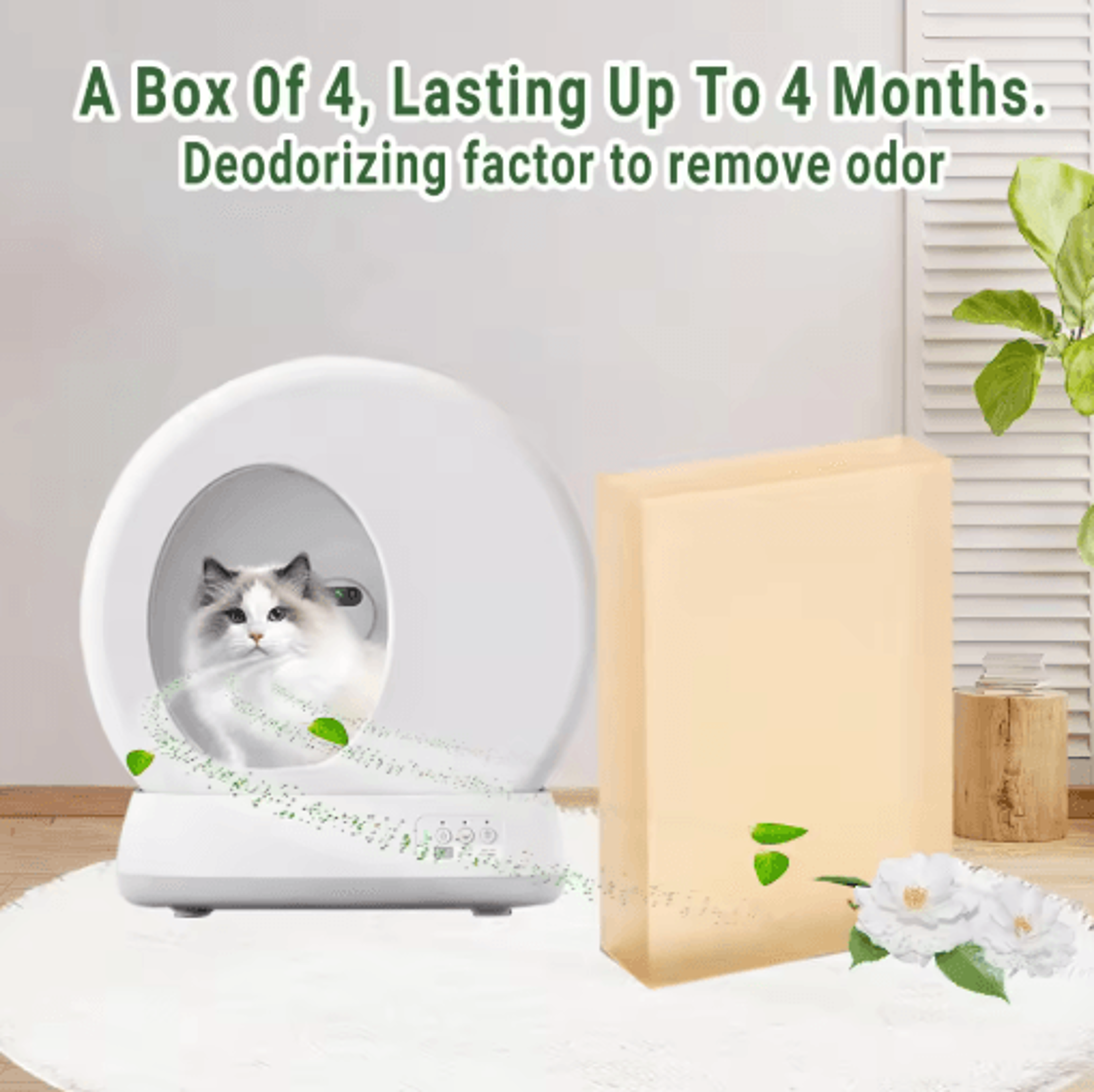 Cat Litter Deodorizer Replacement Cat Litter Deodorizer For PETKIT Meowant  UBPET SelfCleaning Litt 0