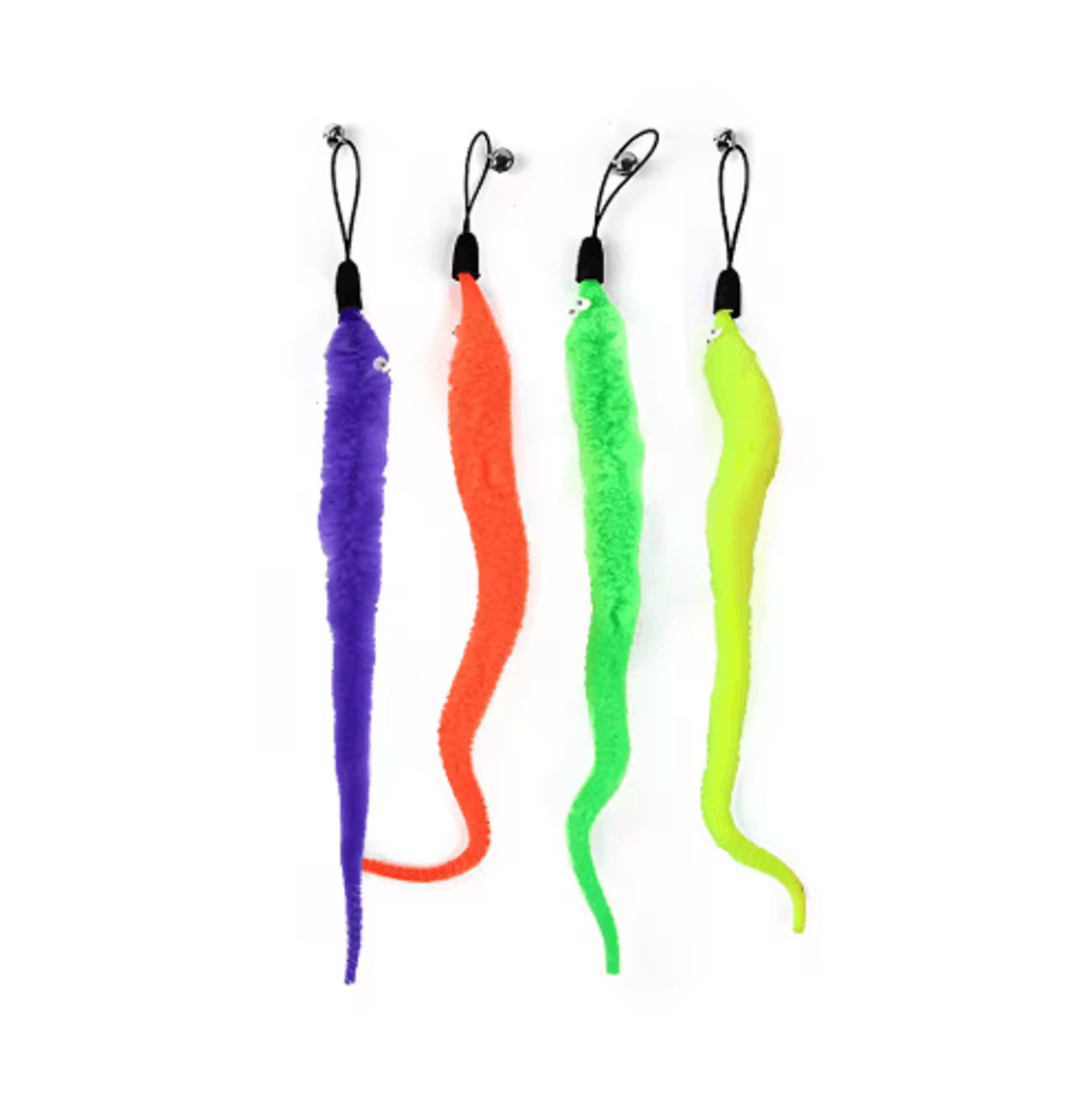 Retractable Feather Cat Teaser Wand Cat Teaser Wand With Colorful Feathers Bells  Extendable Fishin 4