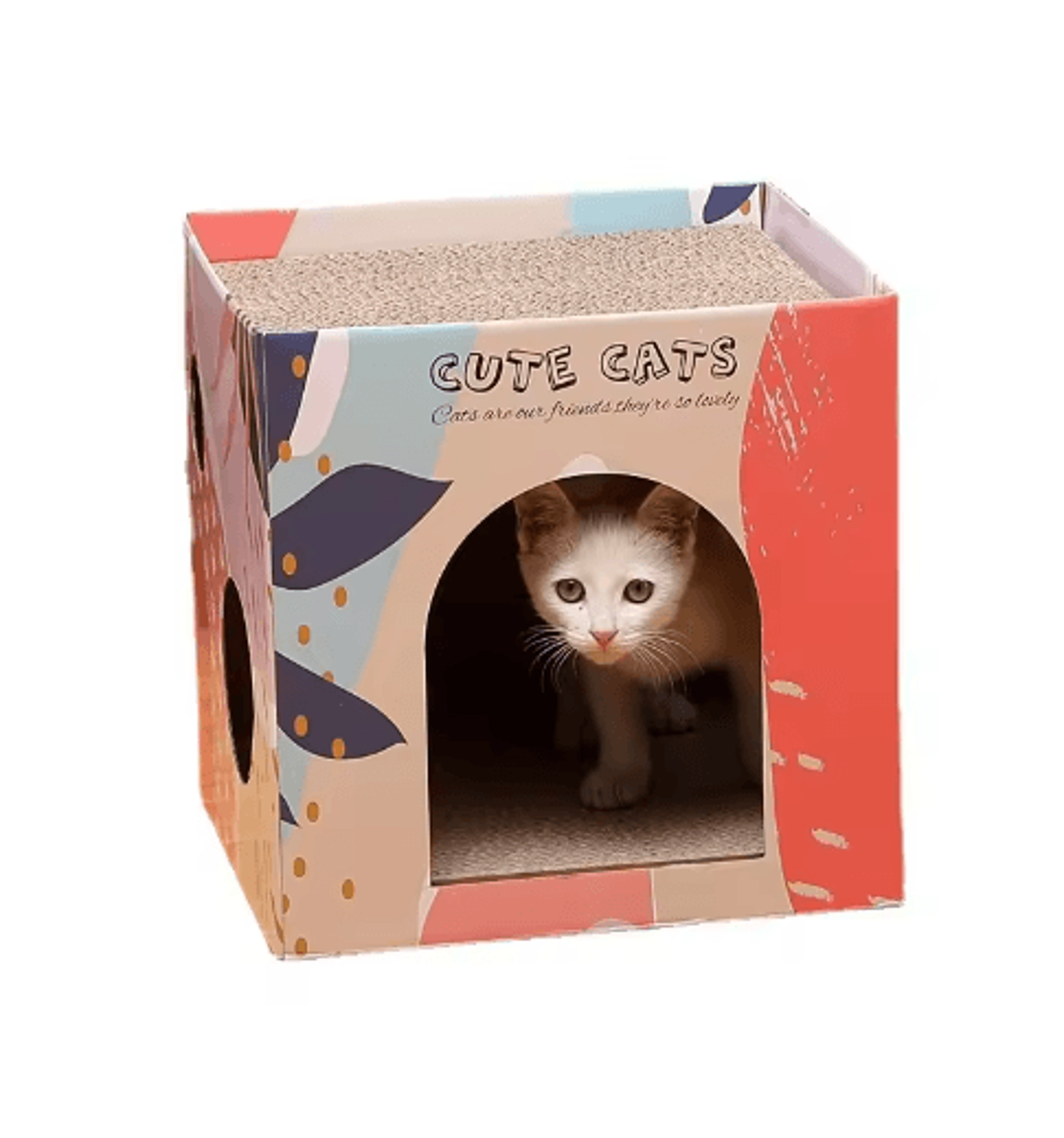 DoubleLayer Cat Scratching House Cat Scratching Pad  Cozy Cat Condo For Indoor Cats 2