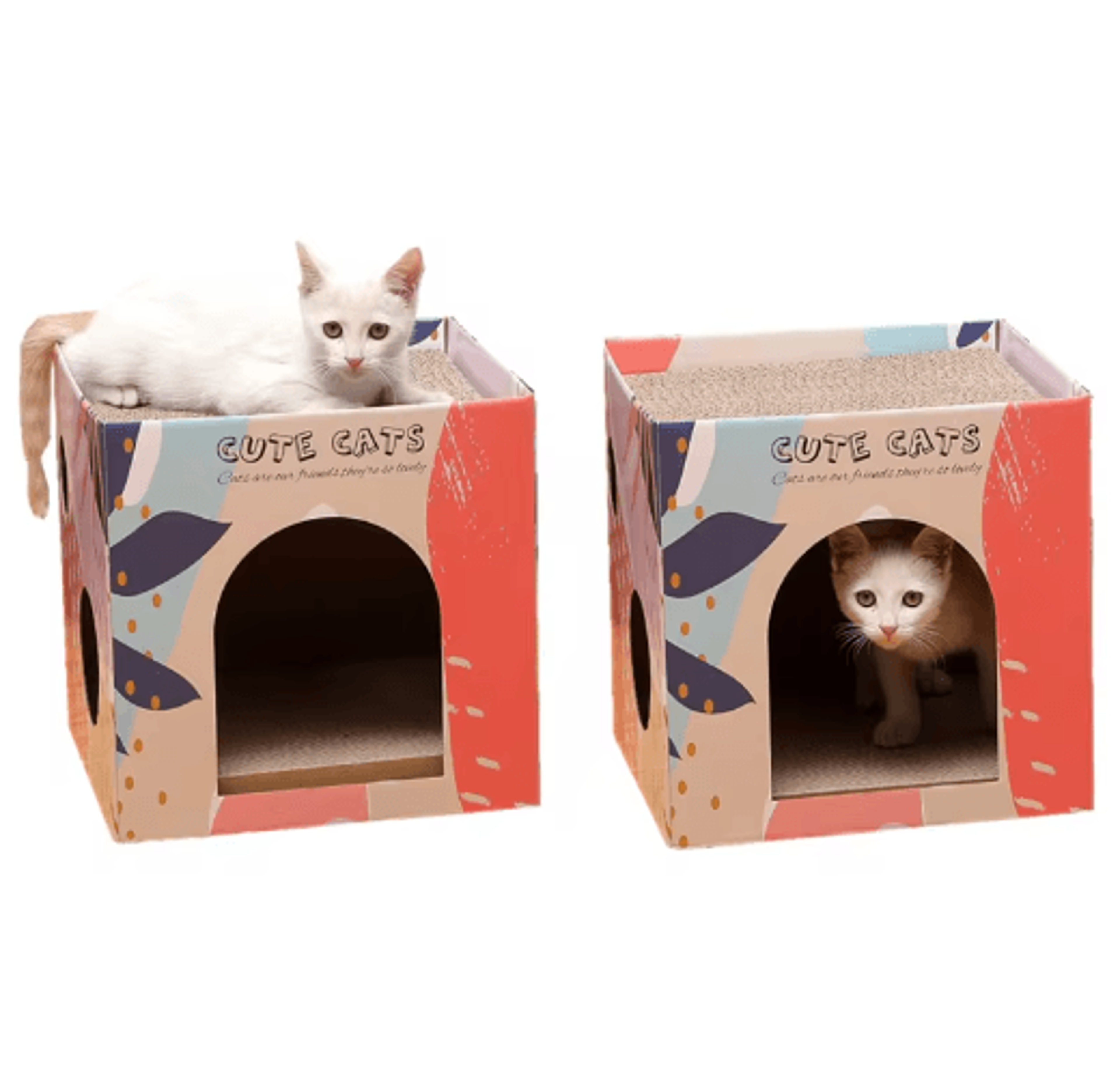 DoubleLayer Cat Scratching House Cat Scratching Pad  Cozy Cat Condo For Indoor Cats 5