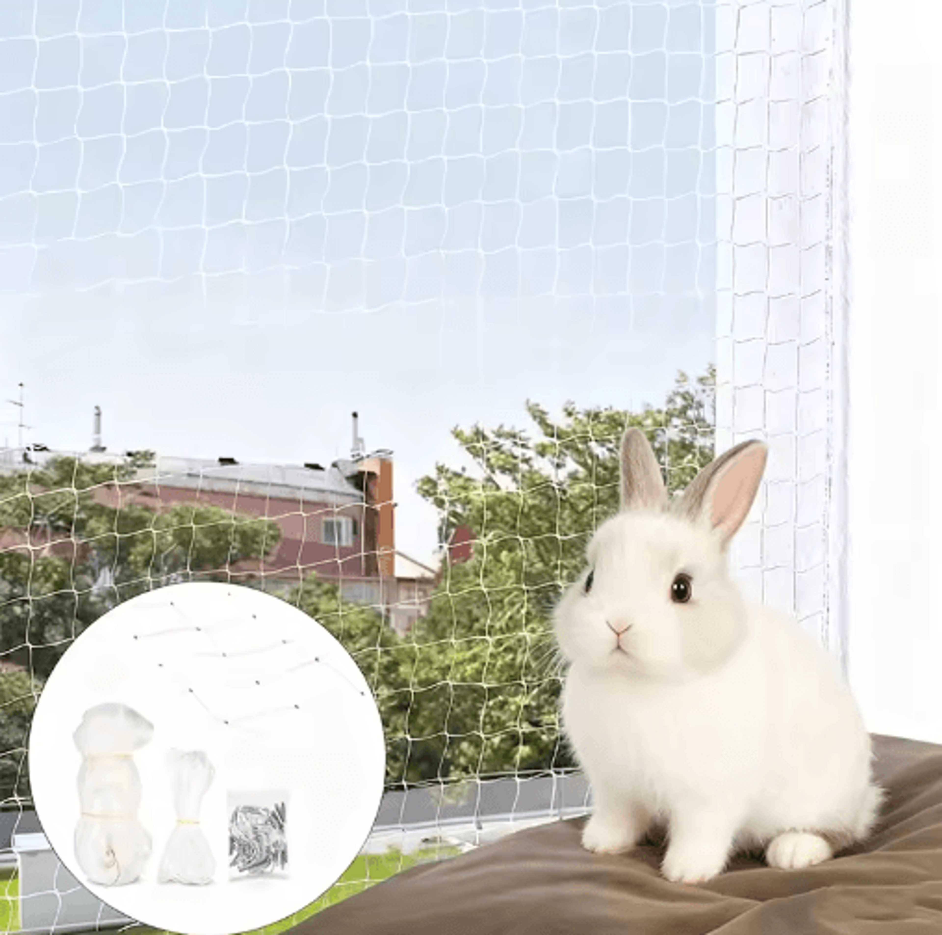 Pet Safety Balcony Net  Cat Safety Net For Balconies Windows Stairs  Doorways 7