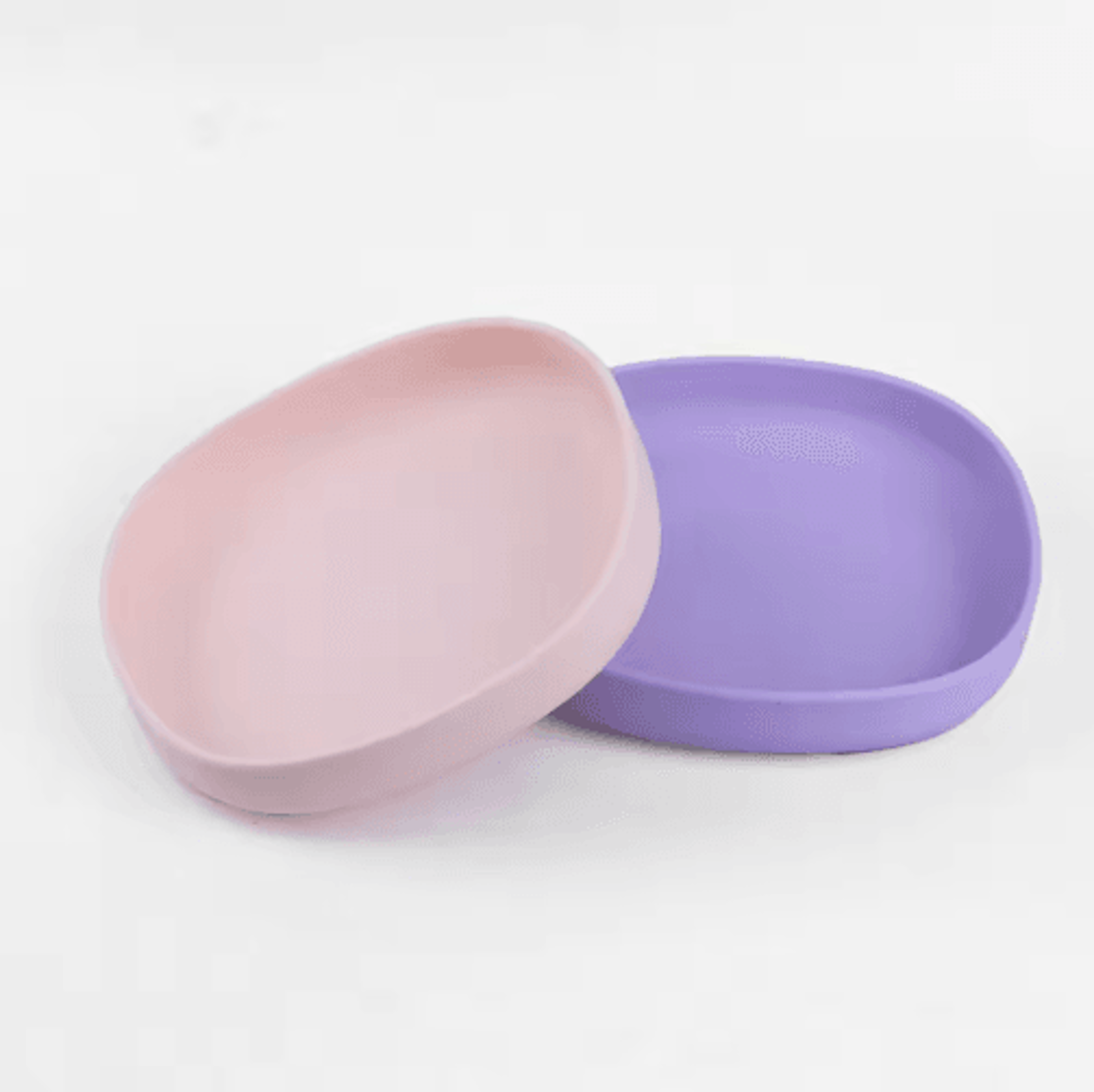 2Pack WhiskerFriendly Silicone Cat Plates  Cat Feeding Bowls For Comfortable MessFree Mealtimes 1