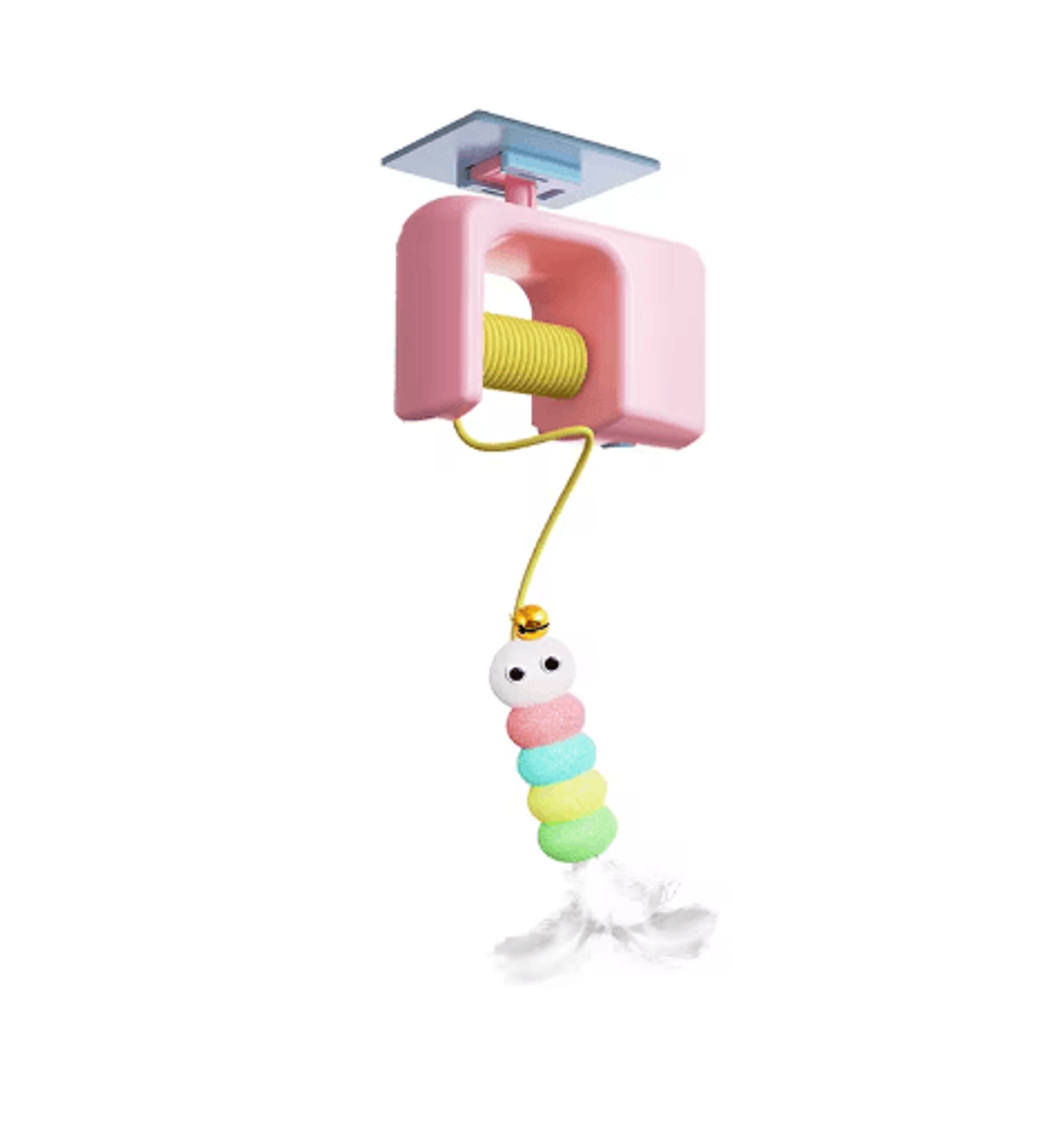 Hunt Bounce Automatic Door Hanging Cat Toy With Jumping YoYo Actio 1