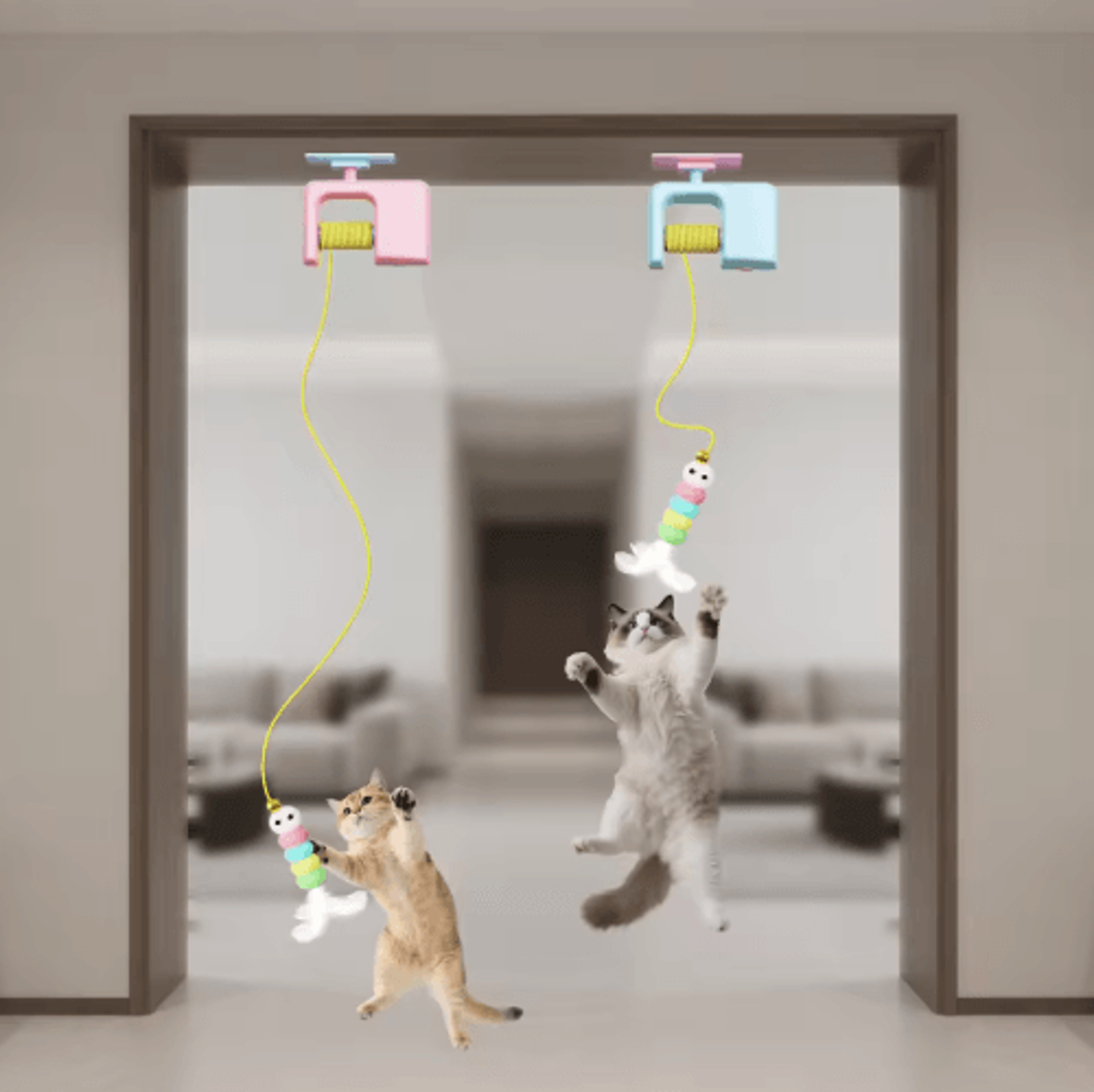 doordash interactive electric cat ball toy for independent play