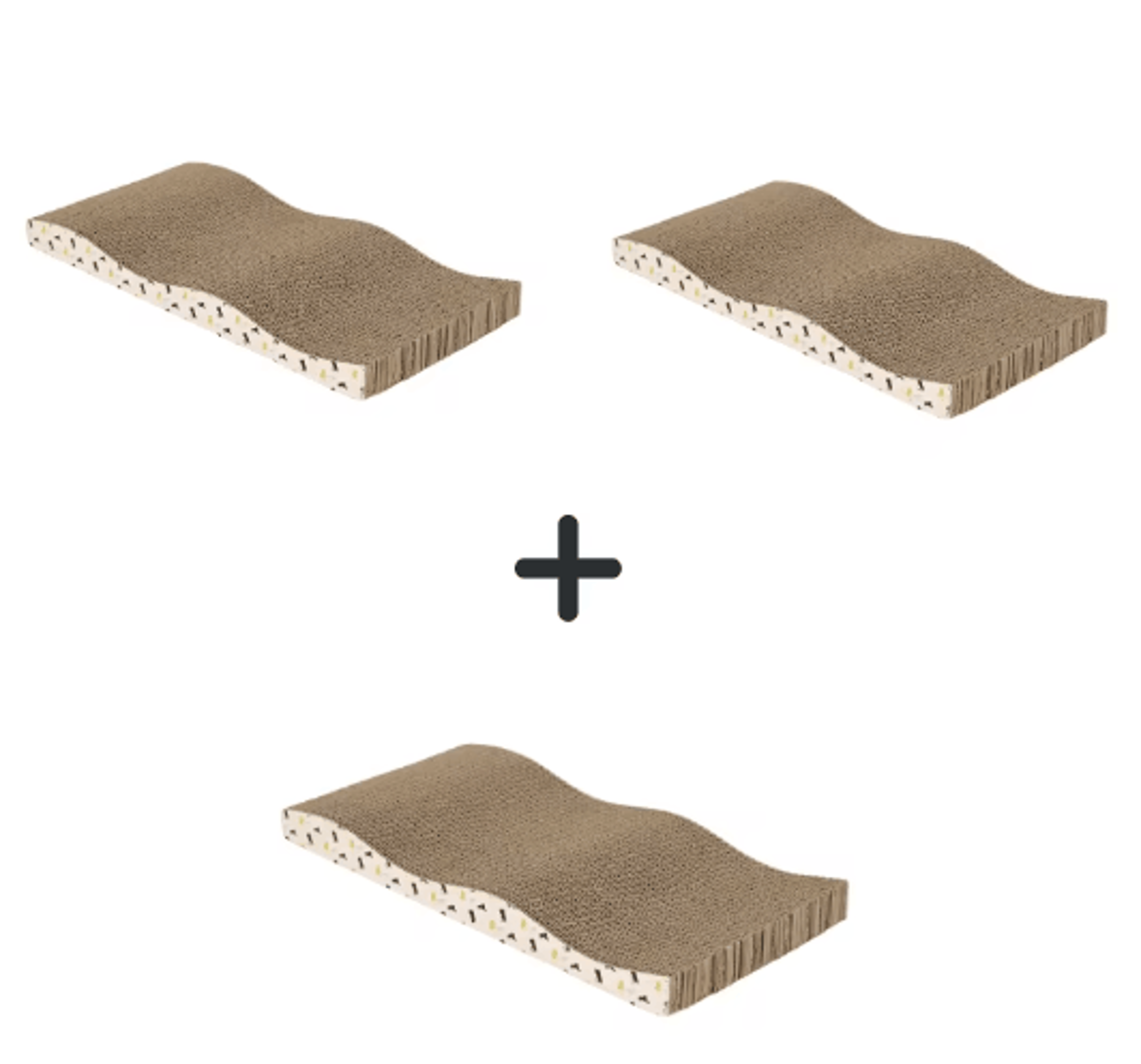 LoungeScratch DoubleSided Corrugated Cat Scratching Board Sofa Bed 5