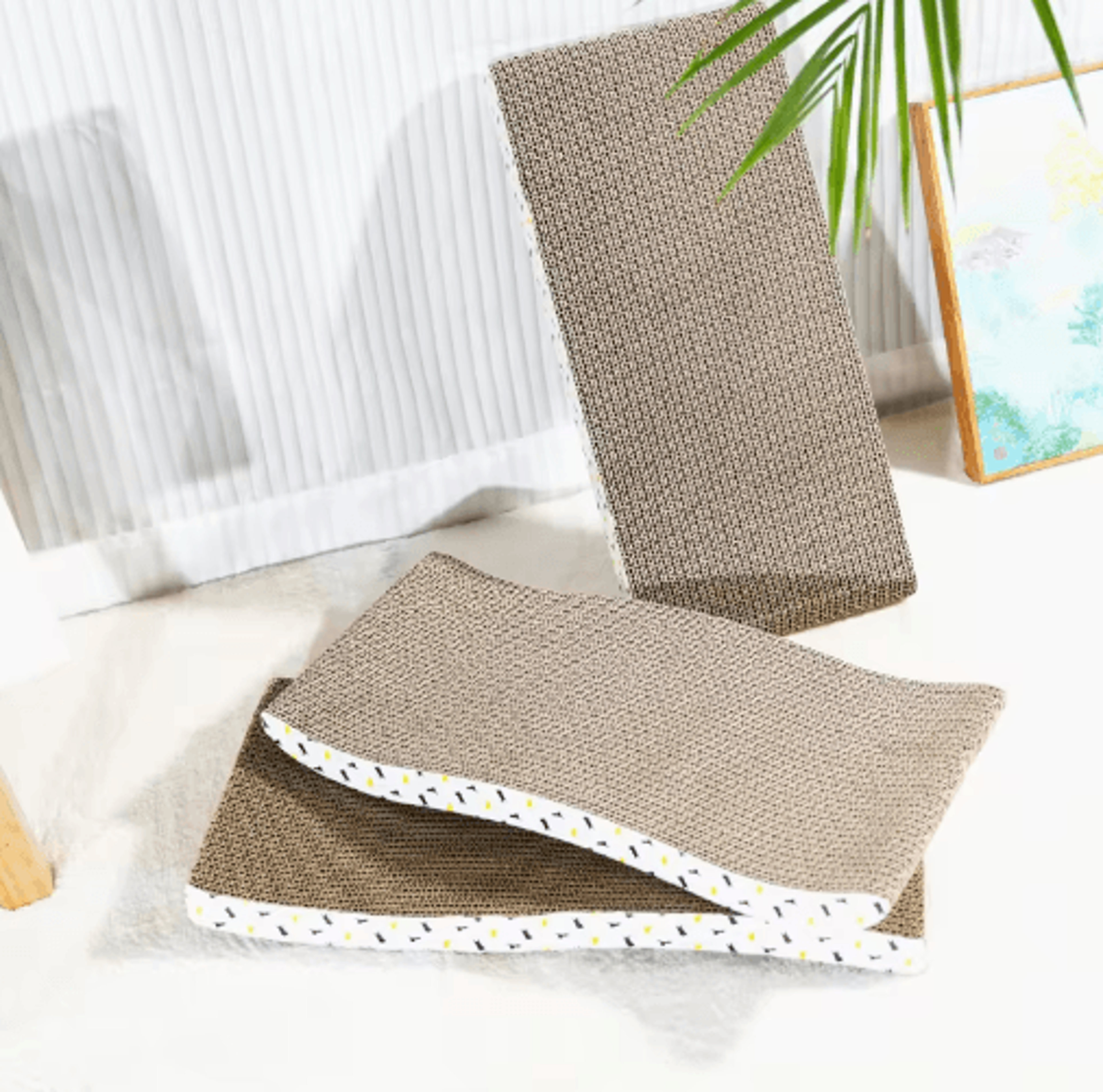 LoungeScratch DoubleSided Corrugated Cat Scratching Board Sofa Bed 11