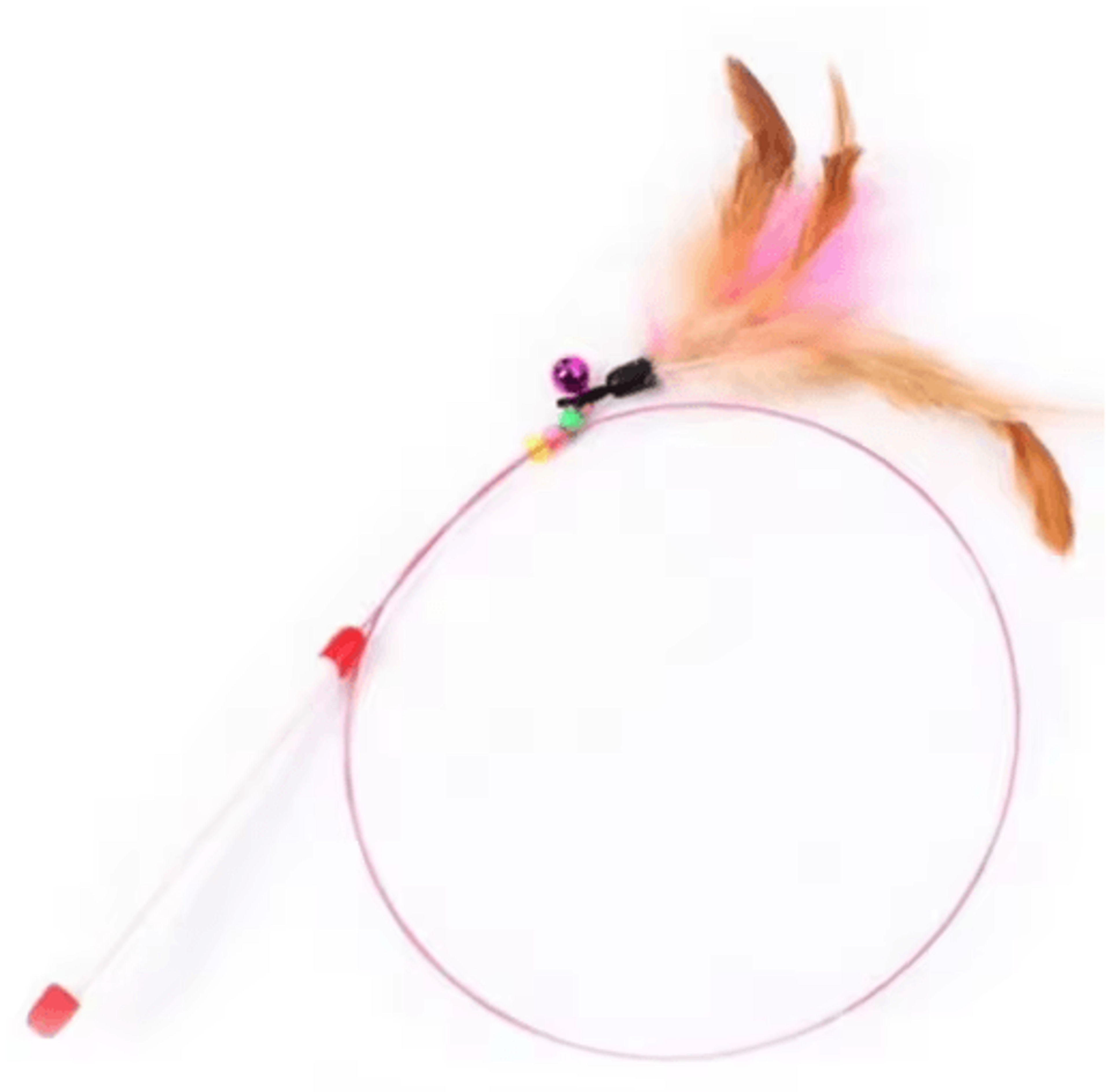 FeatherFlex Suction Cup Cat Teaser Wand With Bell  BiteResistant Design 6