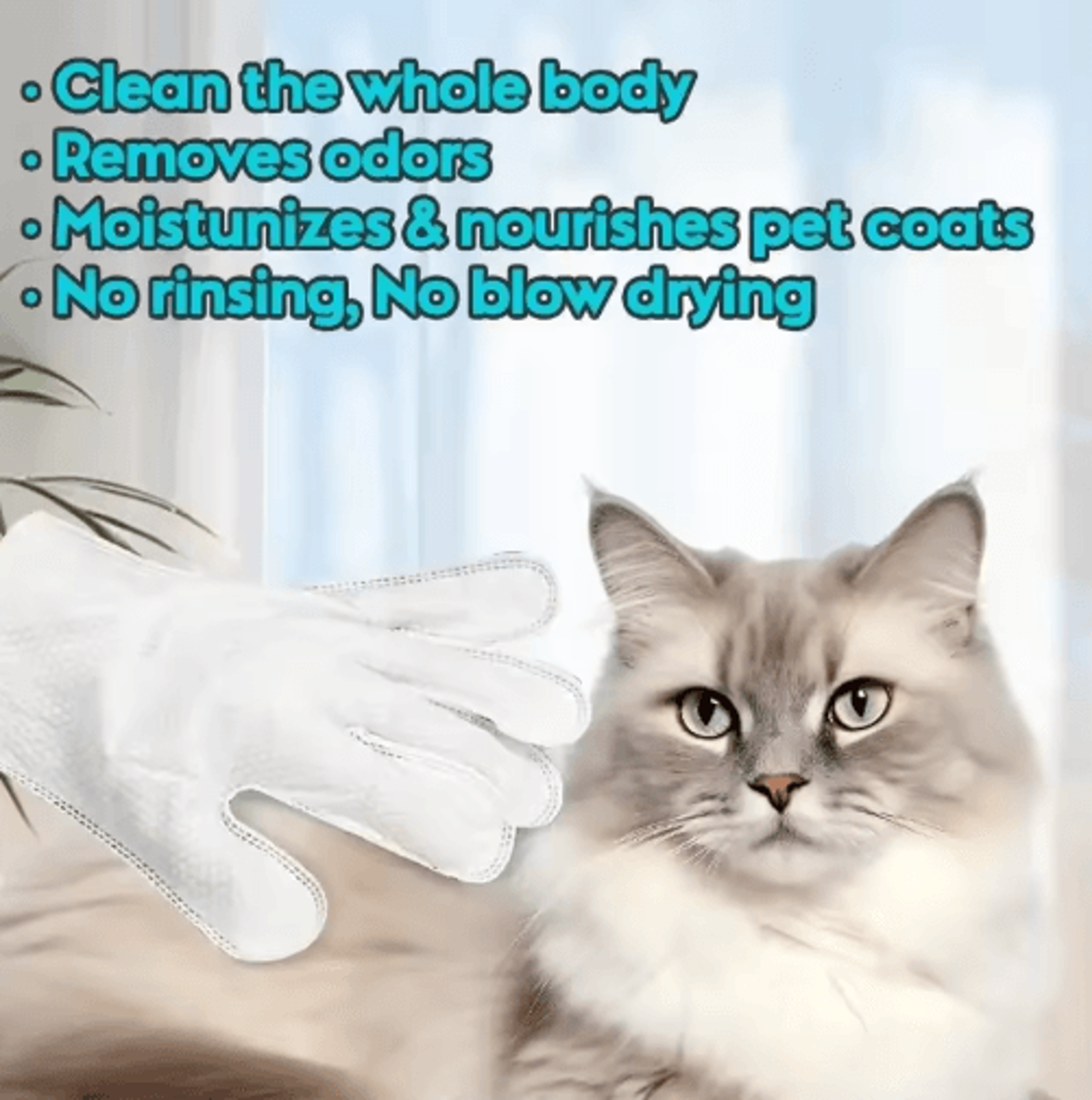 Fresh Paws Extra Thick Pet Grooming Wipes Gloves  6 Pack 3