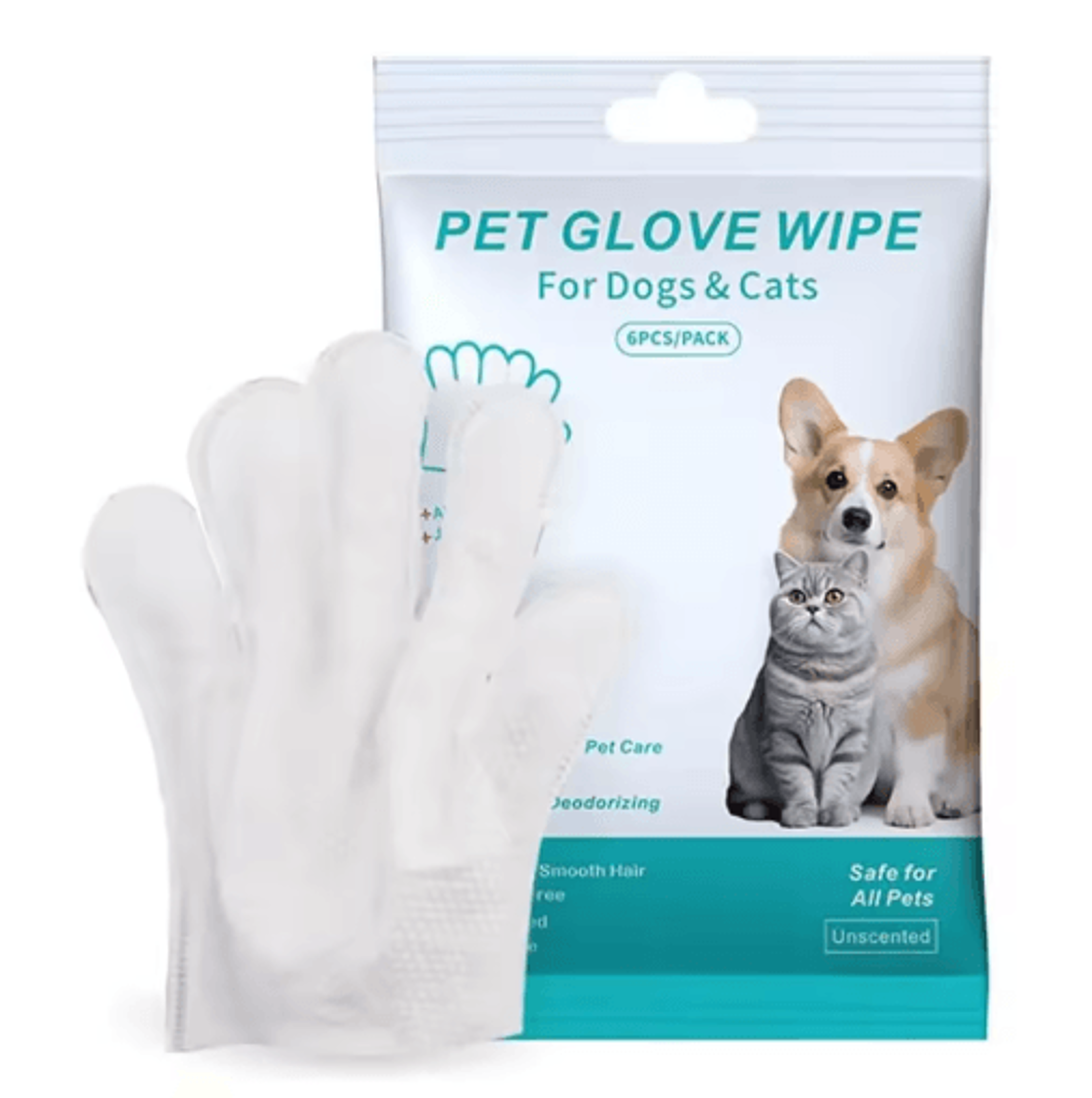 Fresh Paws Extra Thick Pet Grooming Wipes Gloves  6 Pack 5
