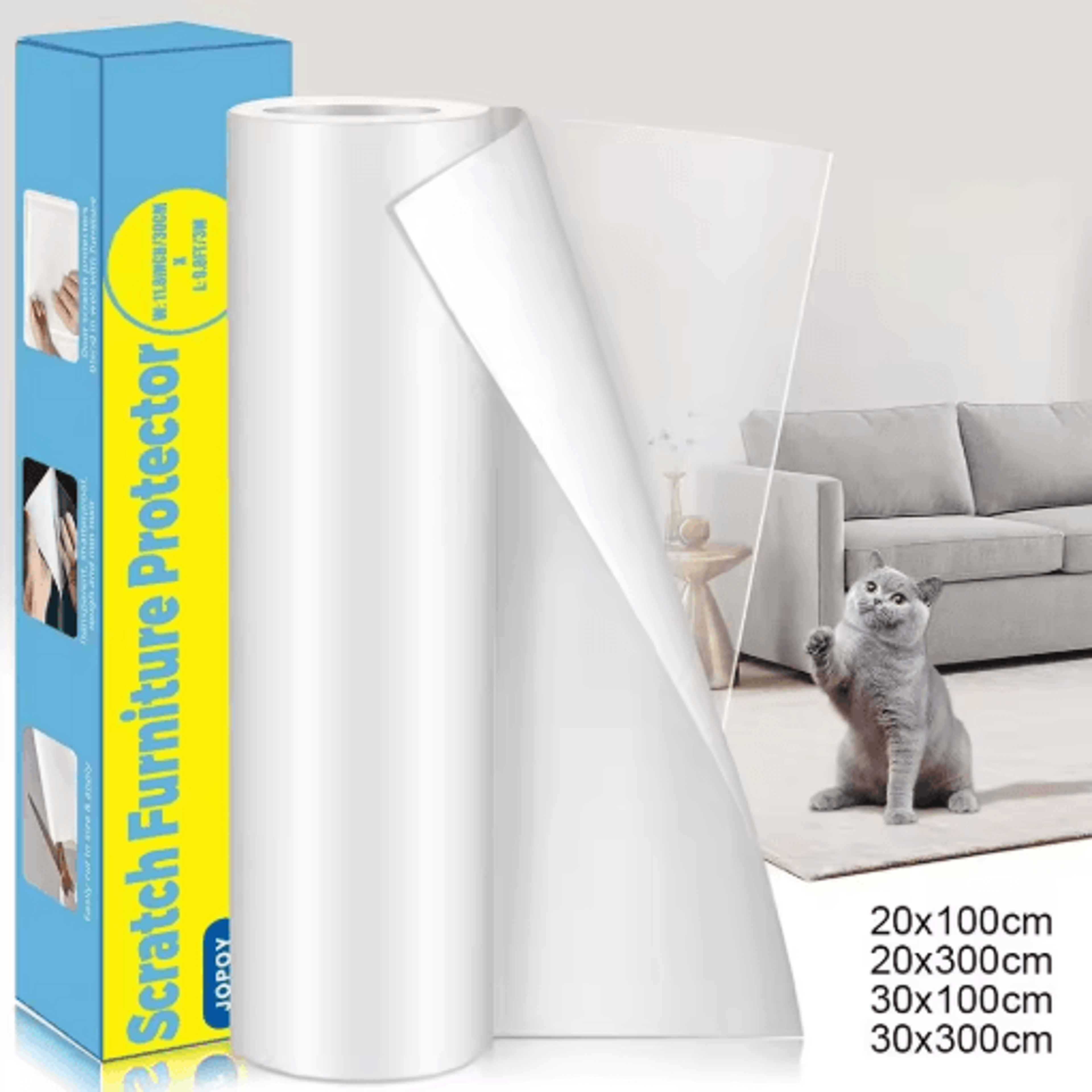 transparent cat scratch furniture protector tape for couches and sofas