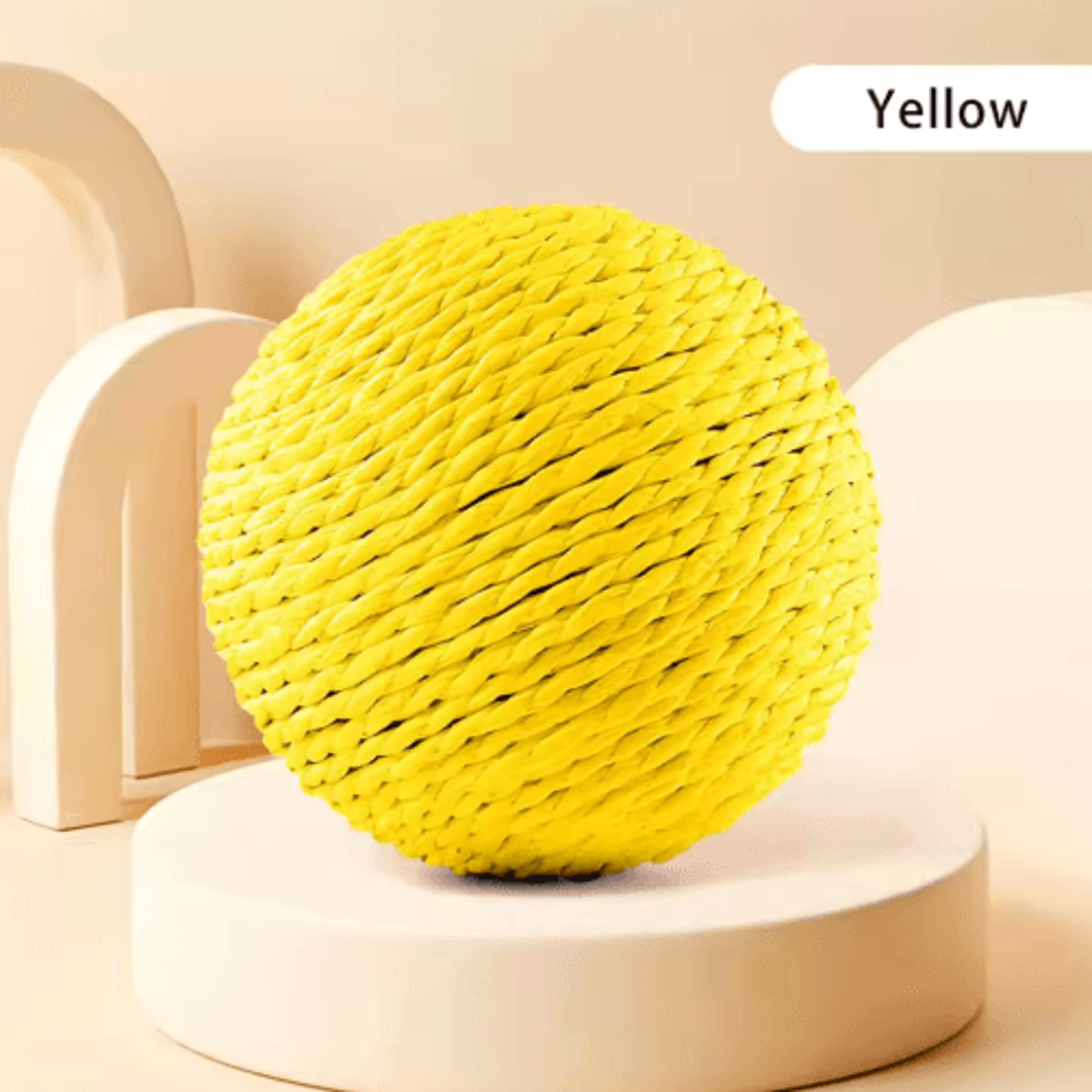Sisal Sound Interactive Cat Scratching Ball For Play  Dental Care 1