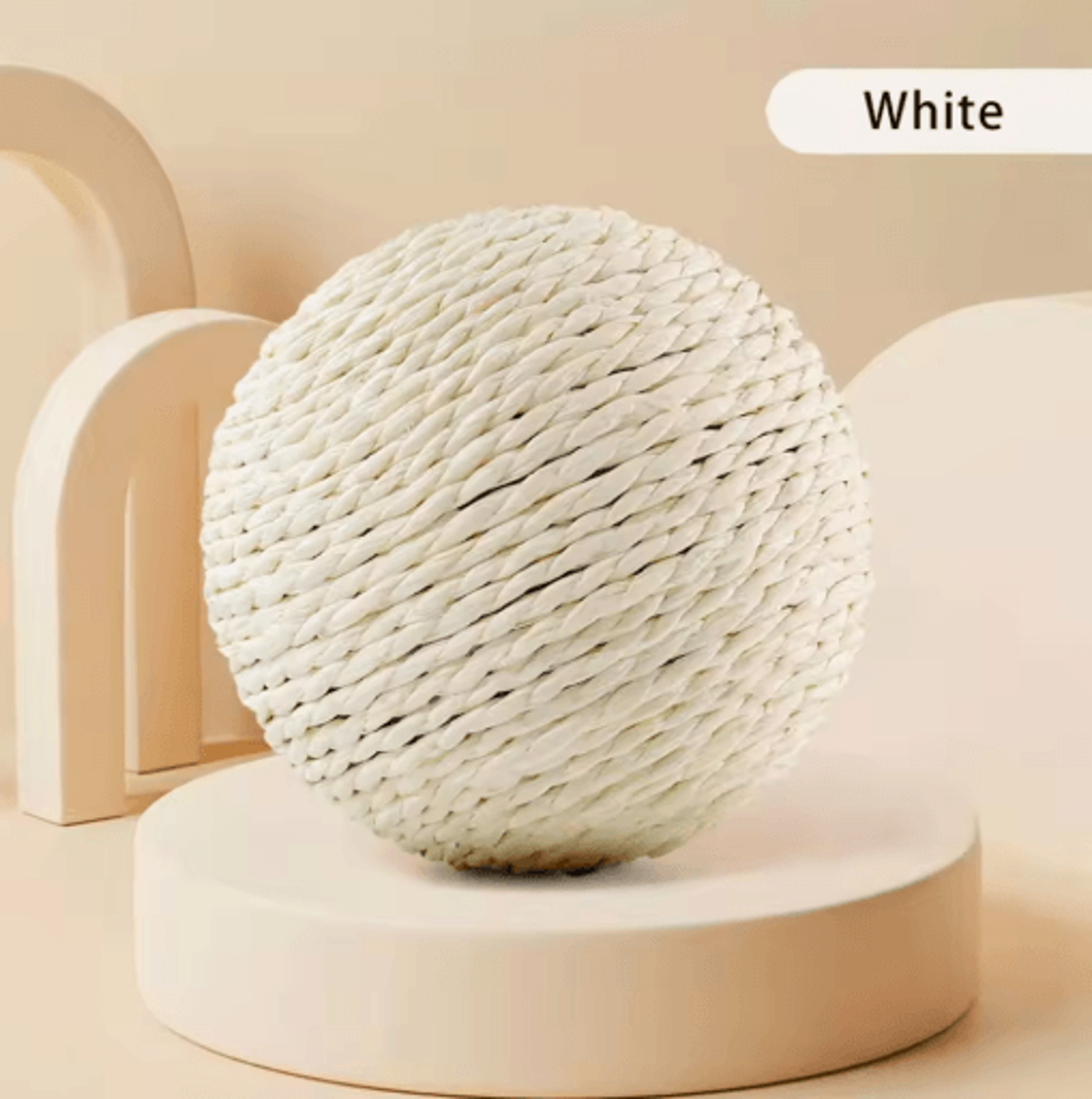 Sisal Sound Interactive Cat Scratching Ball For Play  Dental Care 4