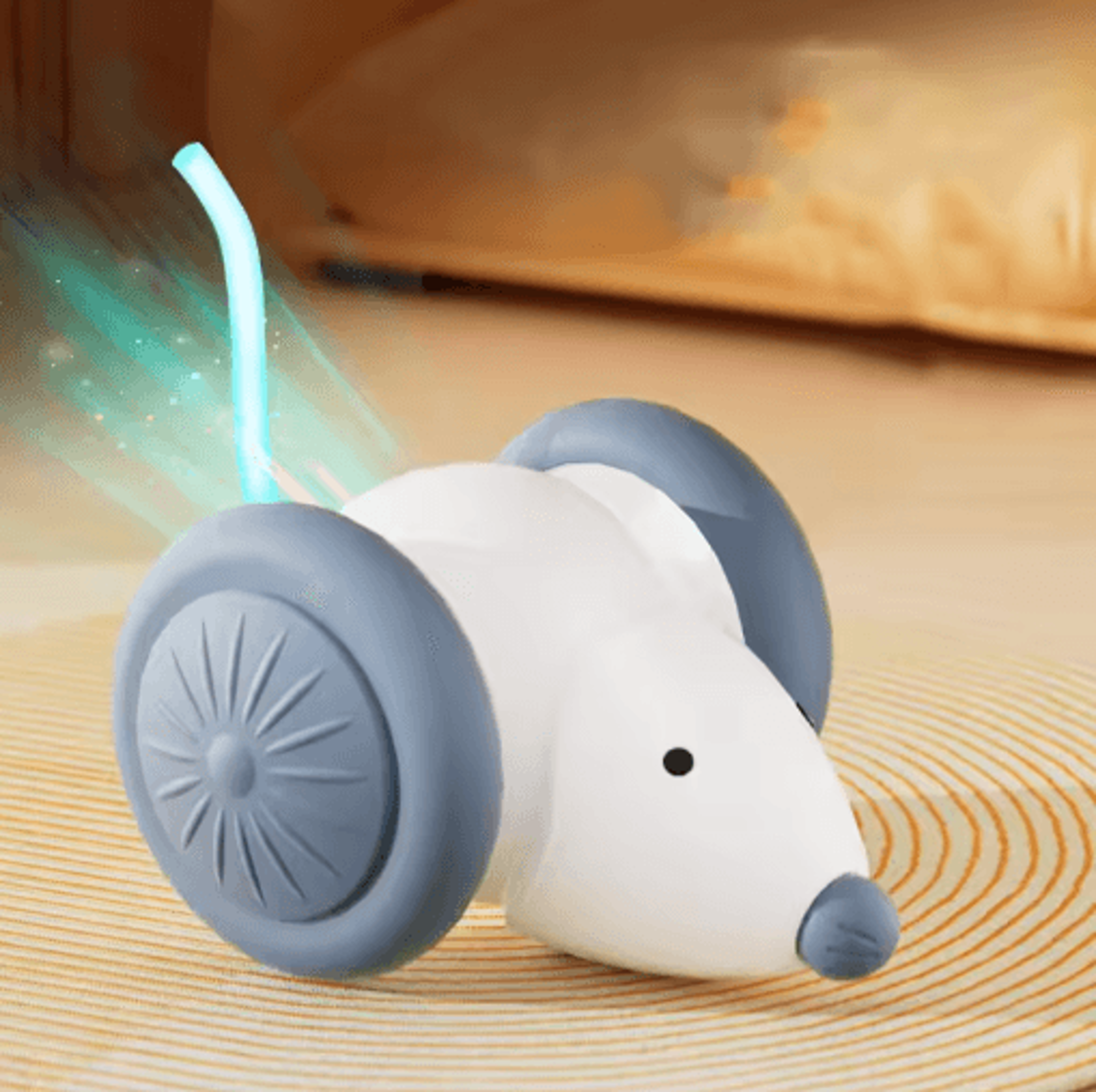 Rechargeable Automatic Mouse Car Cat Toy With Intelligent Obstacle Avoidance 2