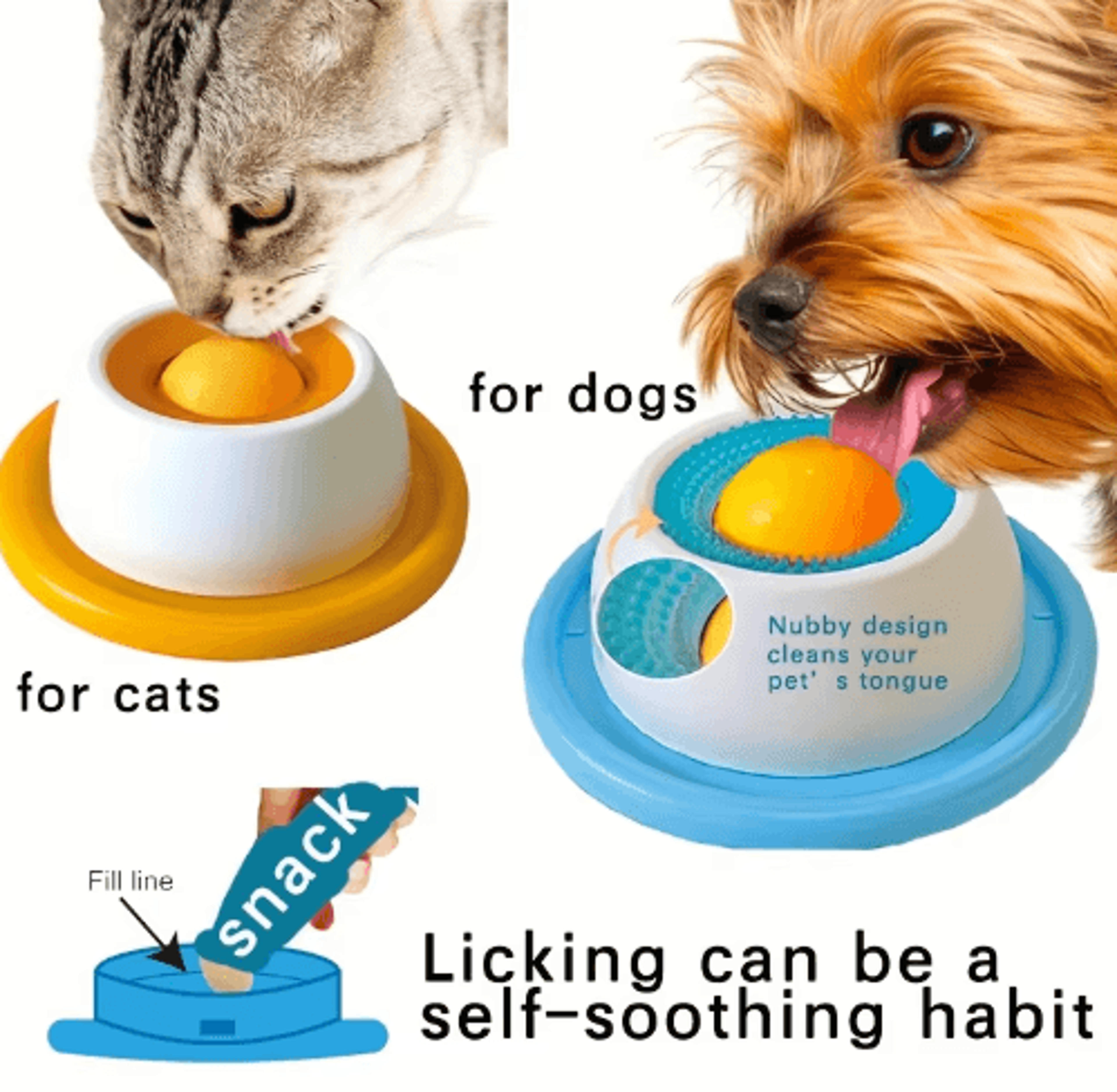 interactive cat slow feeder bowl & licking mat non-slip puzzle toy for healthy eating