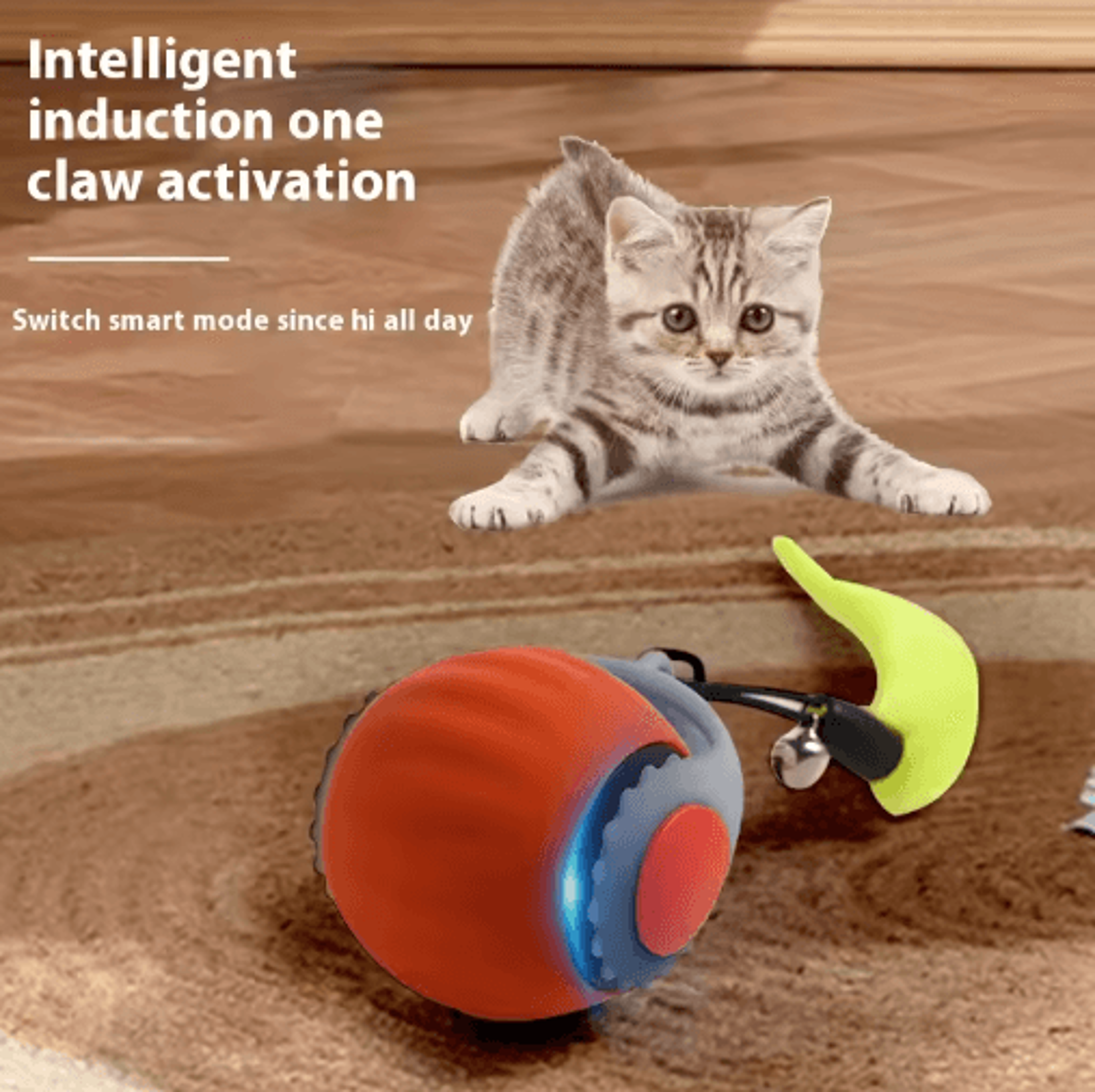 Smart Rolling Cat Ball  Automatic Interactive Toy For Active And Curious Cats 5
