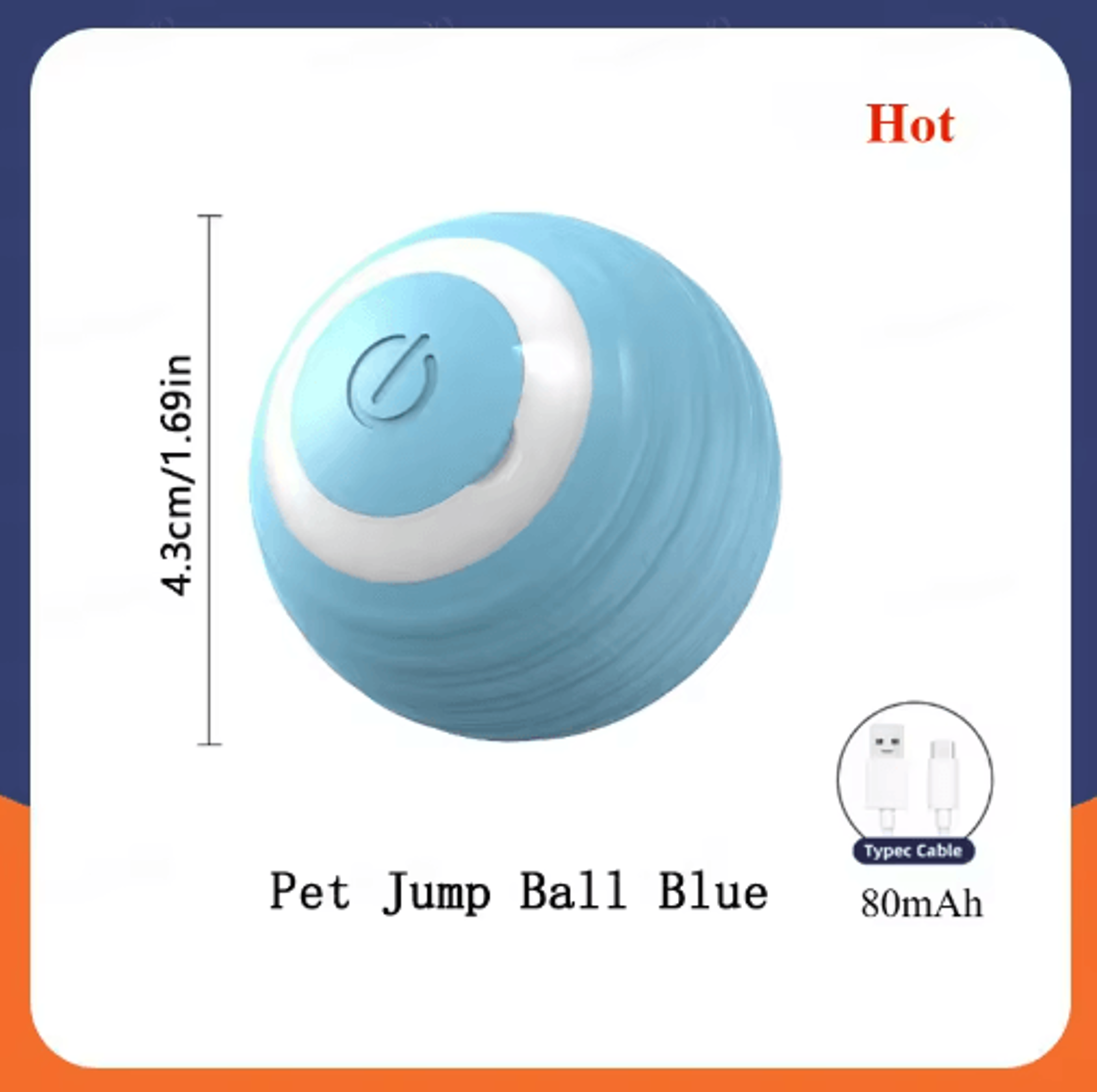 Rechargeable Rolling Electric Cat Ball  Interactive Smart Toy For Indoor Cats 1