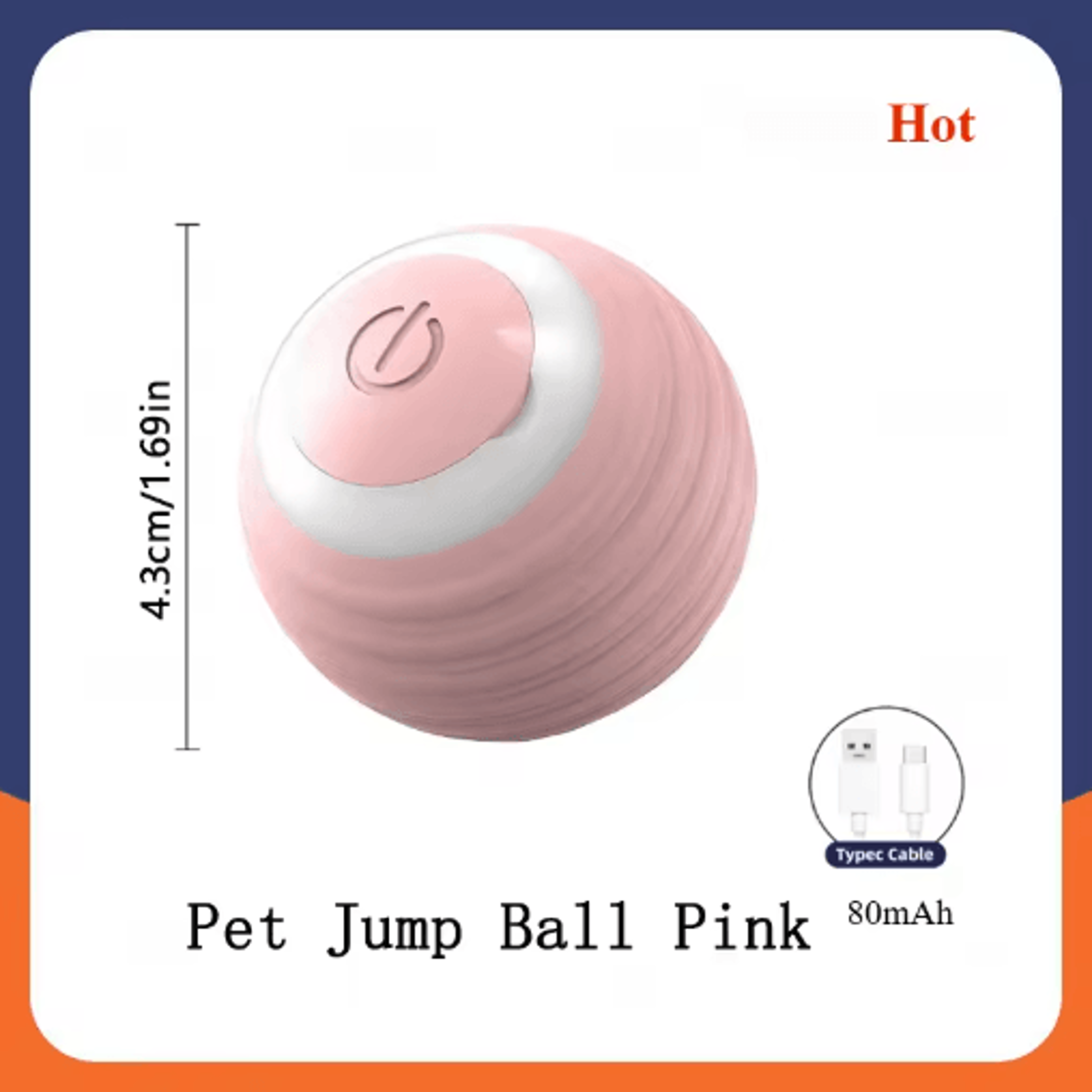 Rechargeable Rolling Electric Cat Ball  Interactive Smart Toy For Indoor Cats 2